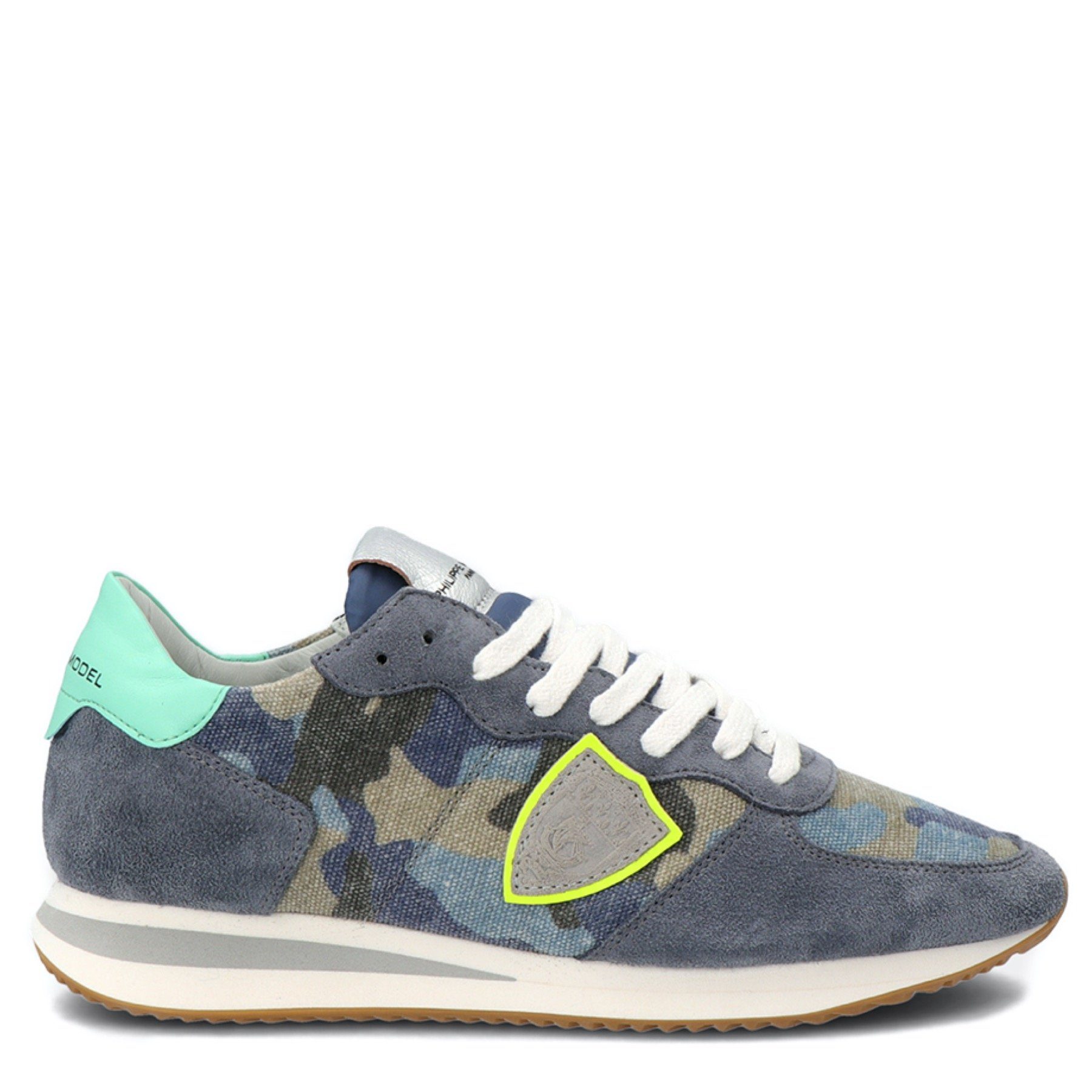 PHILIPPE MODEL Кроссовки TROPEZ LOW Camouflage Bleu Кроссовки