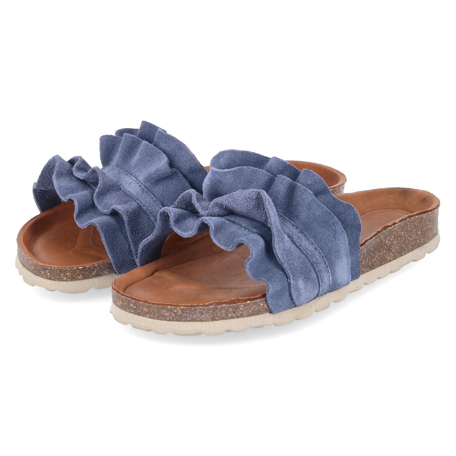 Palado Palado PALA-251-781050-03 Damen Rauleder blue Pantolette