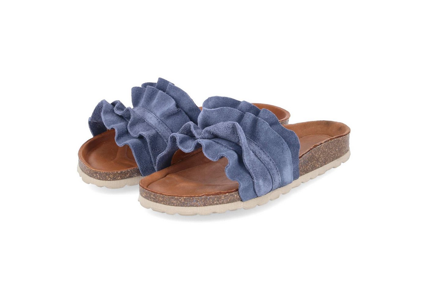 Palado Palado PALA-251-781050-03 Damen Rauleder blue Pantolette