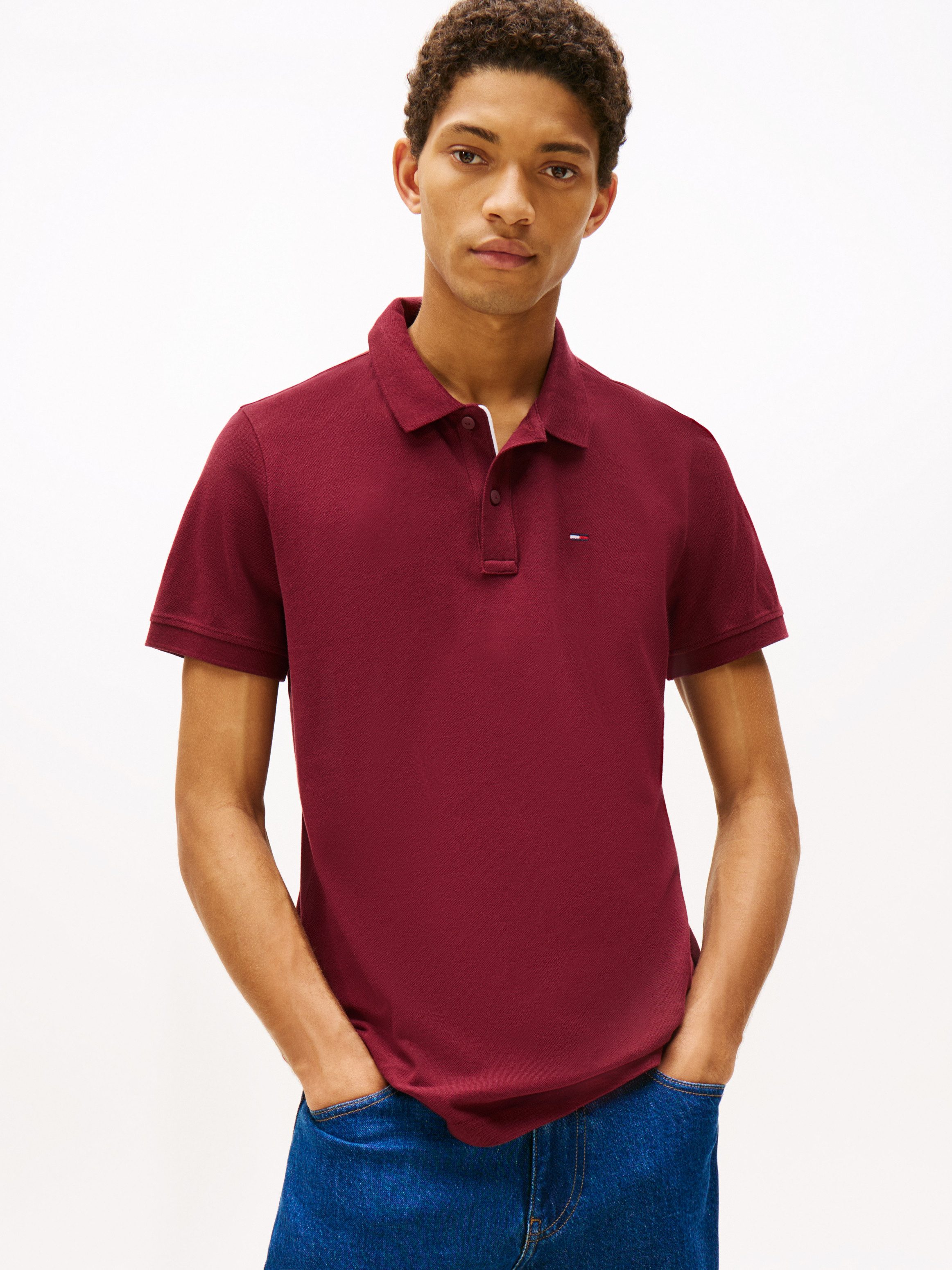 Tommy Jeans Poloshirt TJM SLIM PLACKET POLO EXT günstig online kaufen