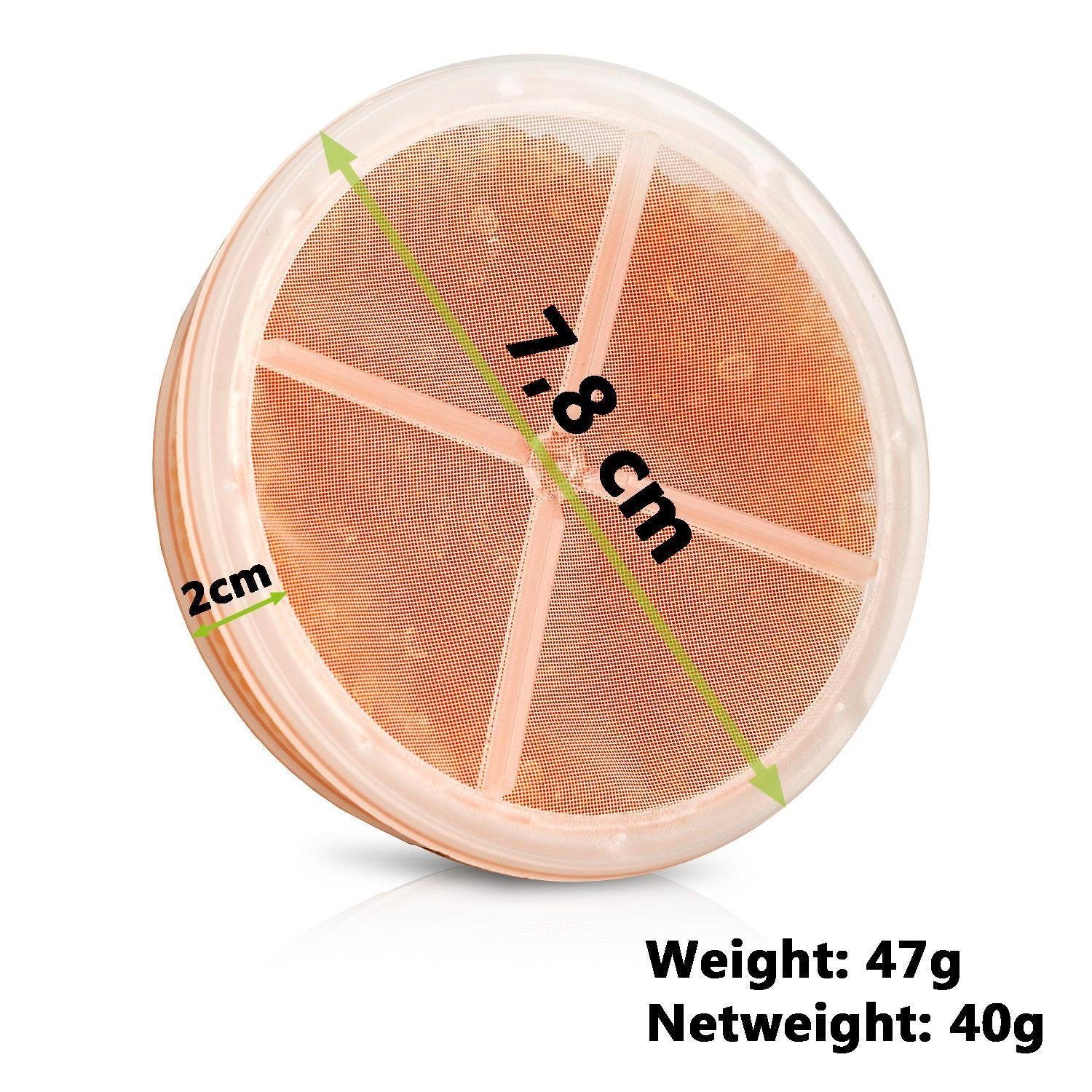 JB White Cerumenfilter Trockendose Starter SET für Hörgeräte - Dry Jar, Trockendose mit 2 Stück XXL (78mm / 40g) regenerierbaren Trockenkapsel