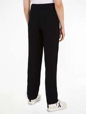 Calvin Klein Jeans Webhose WAIST TIES TAPERED TWILL PANT mit Logomarkenlabel