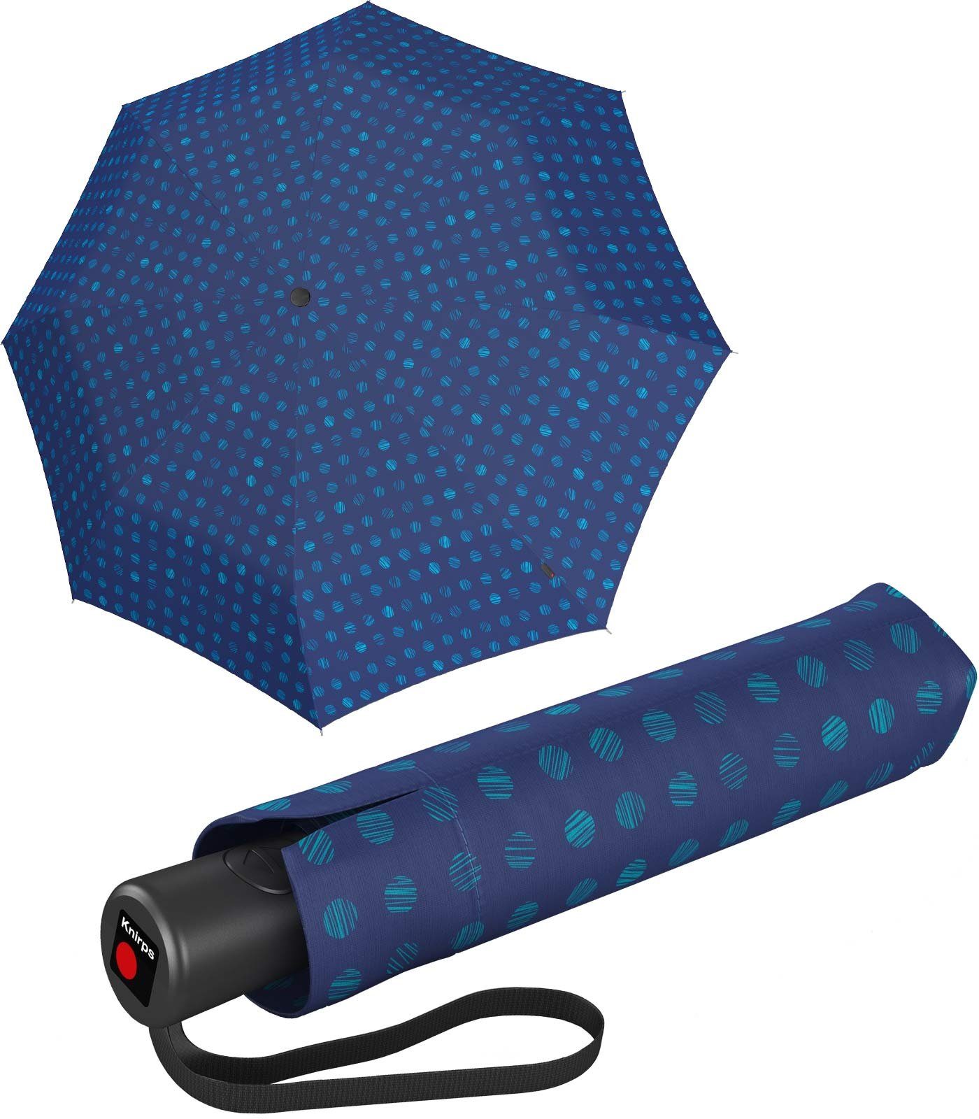 Knirps® Taschenregenschirm großer, stabiler Schirm mit Auf-Zu-Automatik, besonders praktisch durch seine Automatik