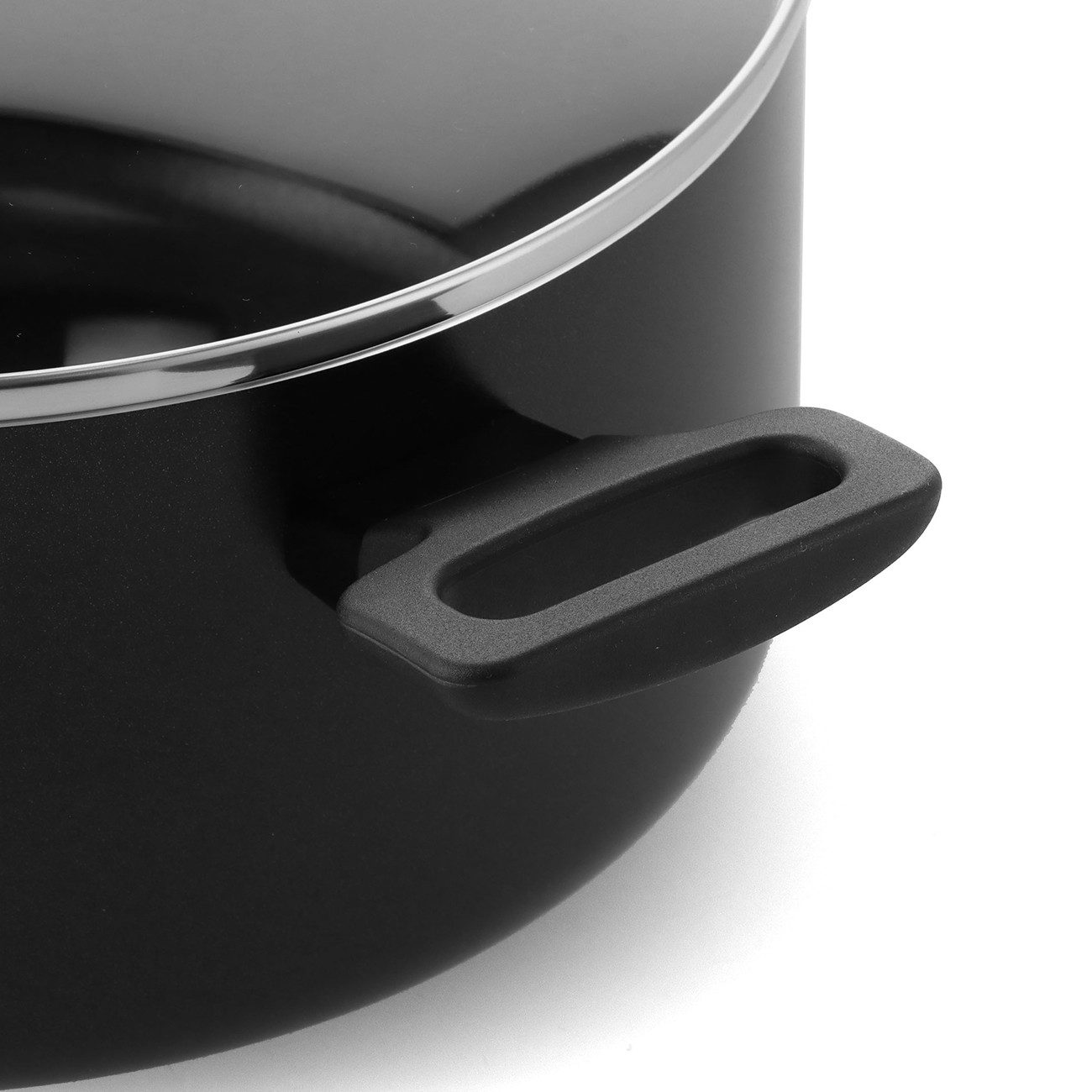 GREENPAN Kasserolle Essence 24 cm schwarz Kasserolle Antihaft spülmaschinenfest Aluminium, Aluminium, PFAS-freie Thermolon-Antihaftbeschichtung, Einfache Benutzung