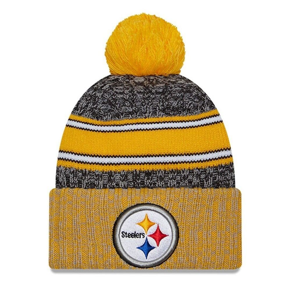 STEELERS New CW Era Knit NFL Sideline Strickmütze 2023 PITTSBURGH Wintermtze