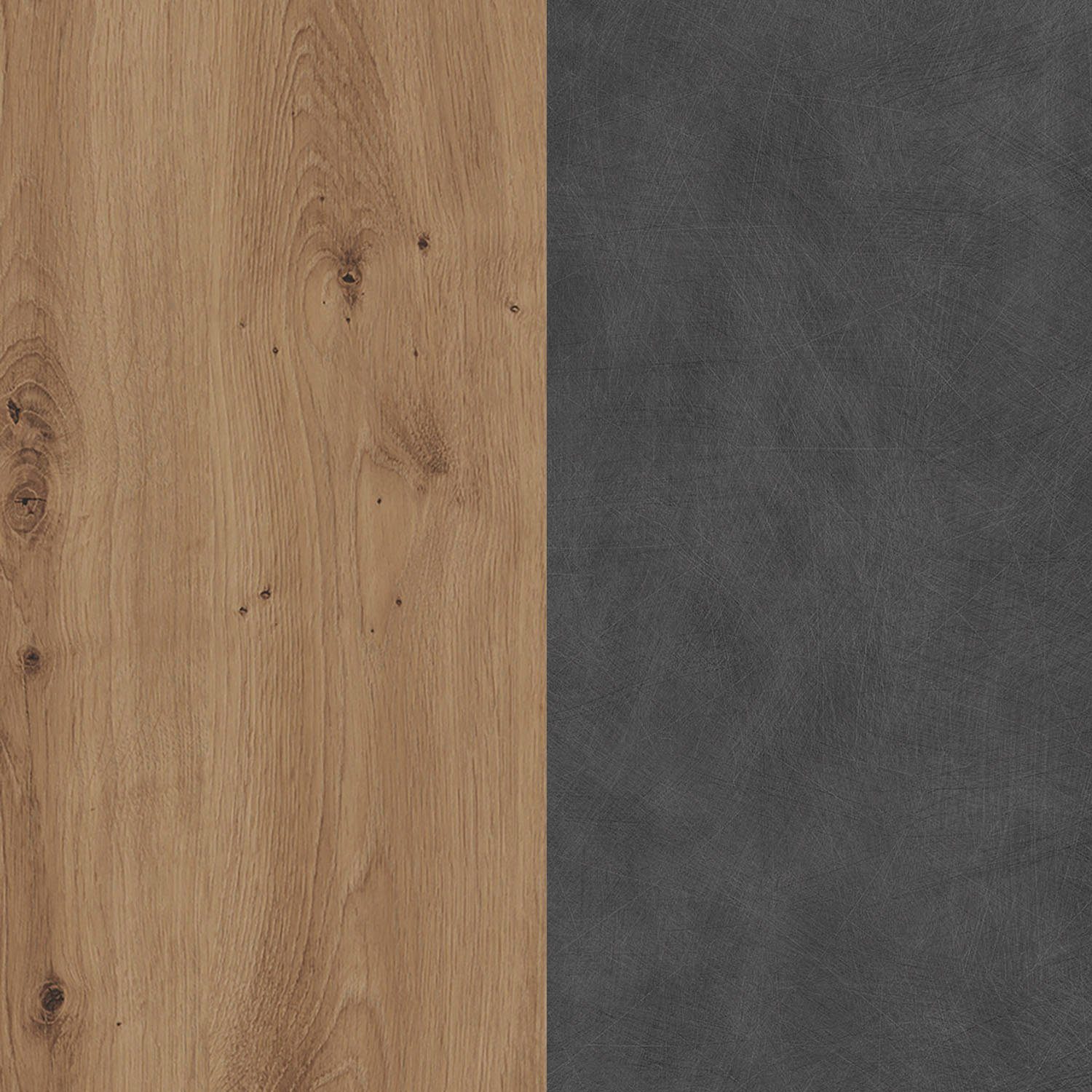 Home affaire Garderobenpaneel Ambres, Garderobenpaneel mit Ablage & Haken - (B/T/H) 62/26/199 cm