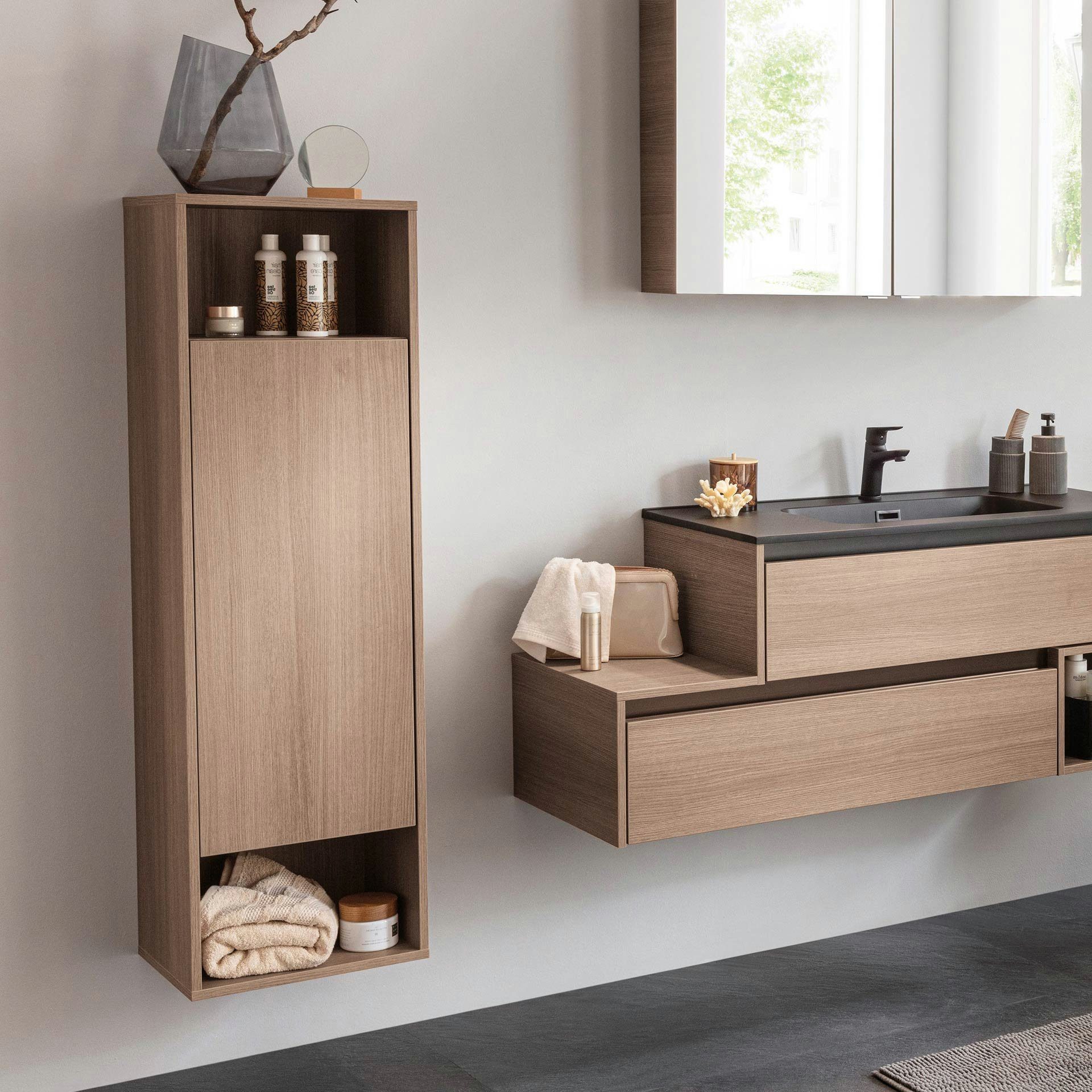 FACKELMANN Midischrank Badschrank, Stauraumwunder, Fackelmann VITA