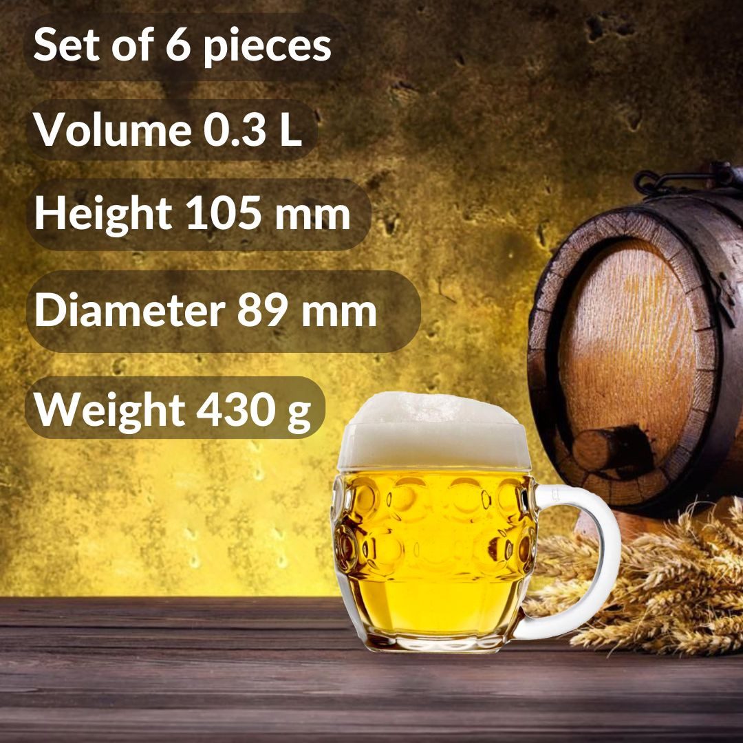 ich-zapfe Bierglas Bierglas 6er Set Biergläser Tübinger 0,3 Liter – Bild 4 von 5