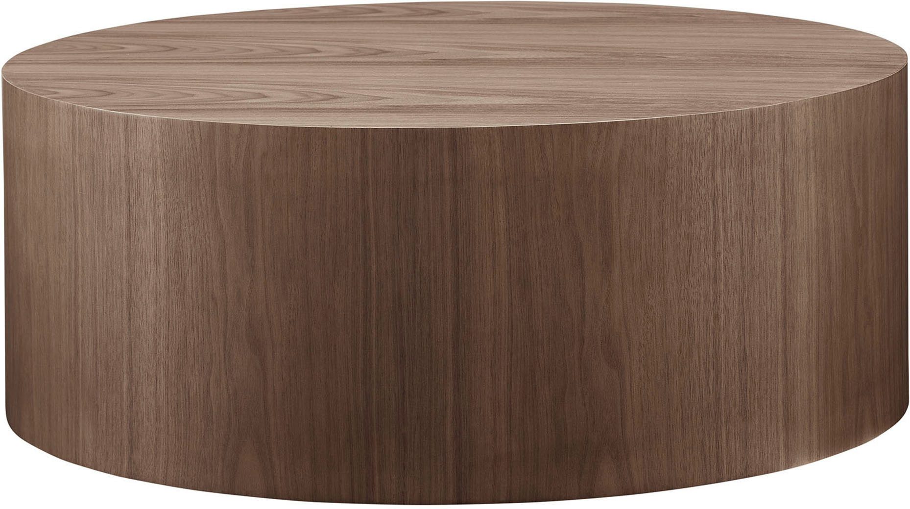 SalesFever Couchtisch Design-Couchtisch für stilvolles Wohnen, Ø 80 cm (1-St), Stilvoller & moderner Holztisch mit Echtholzfurnier