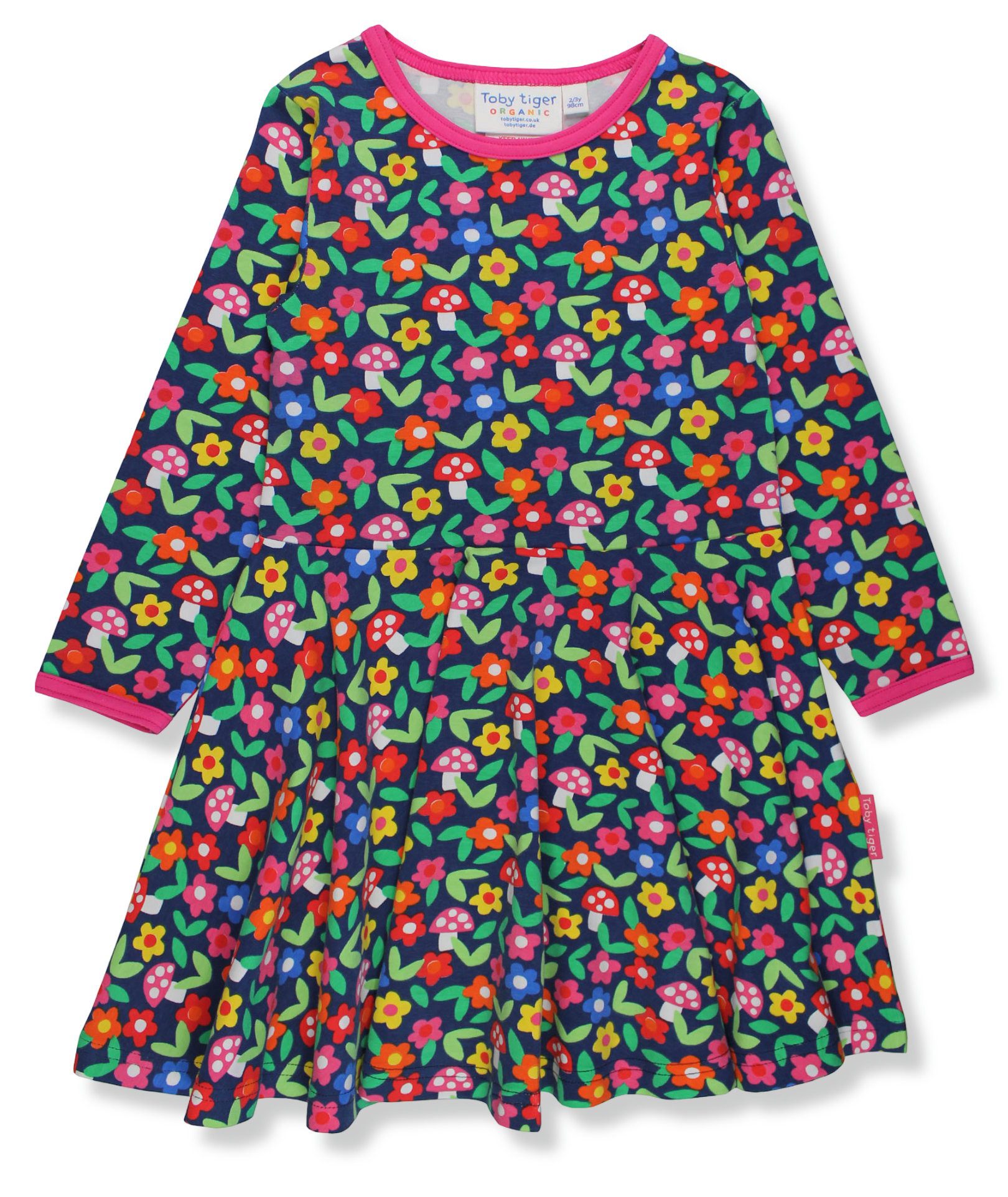 Toby Tiger Skaterkleid mit Blumen-Druck