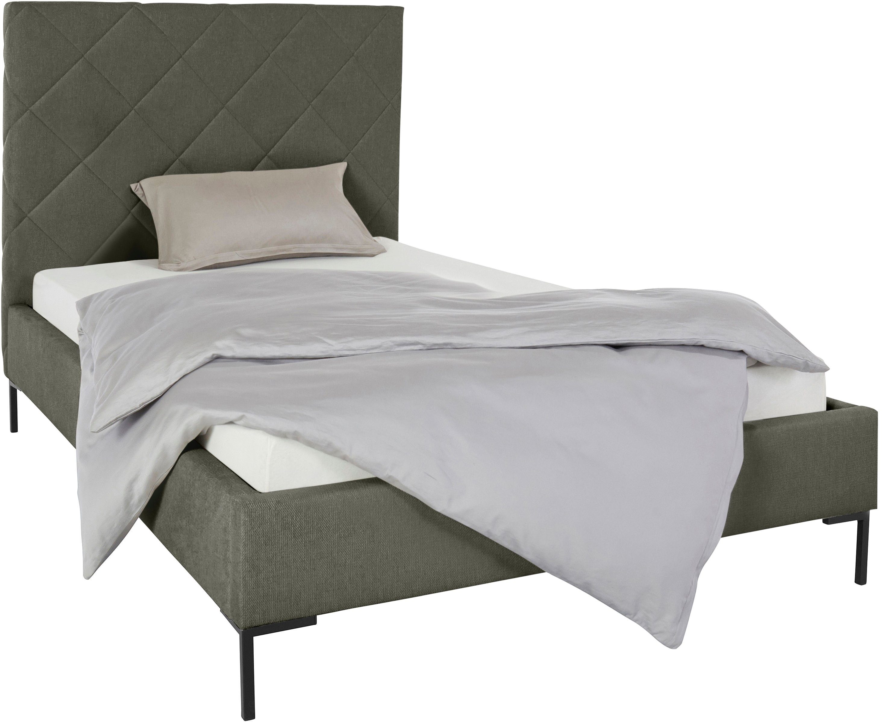 Home affaire Polsterbett Charlott, Modernes Polsterbett mit oder ohne Lattenrost