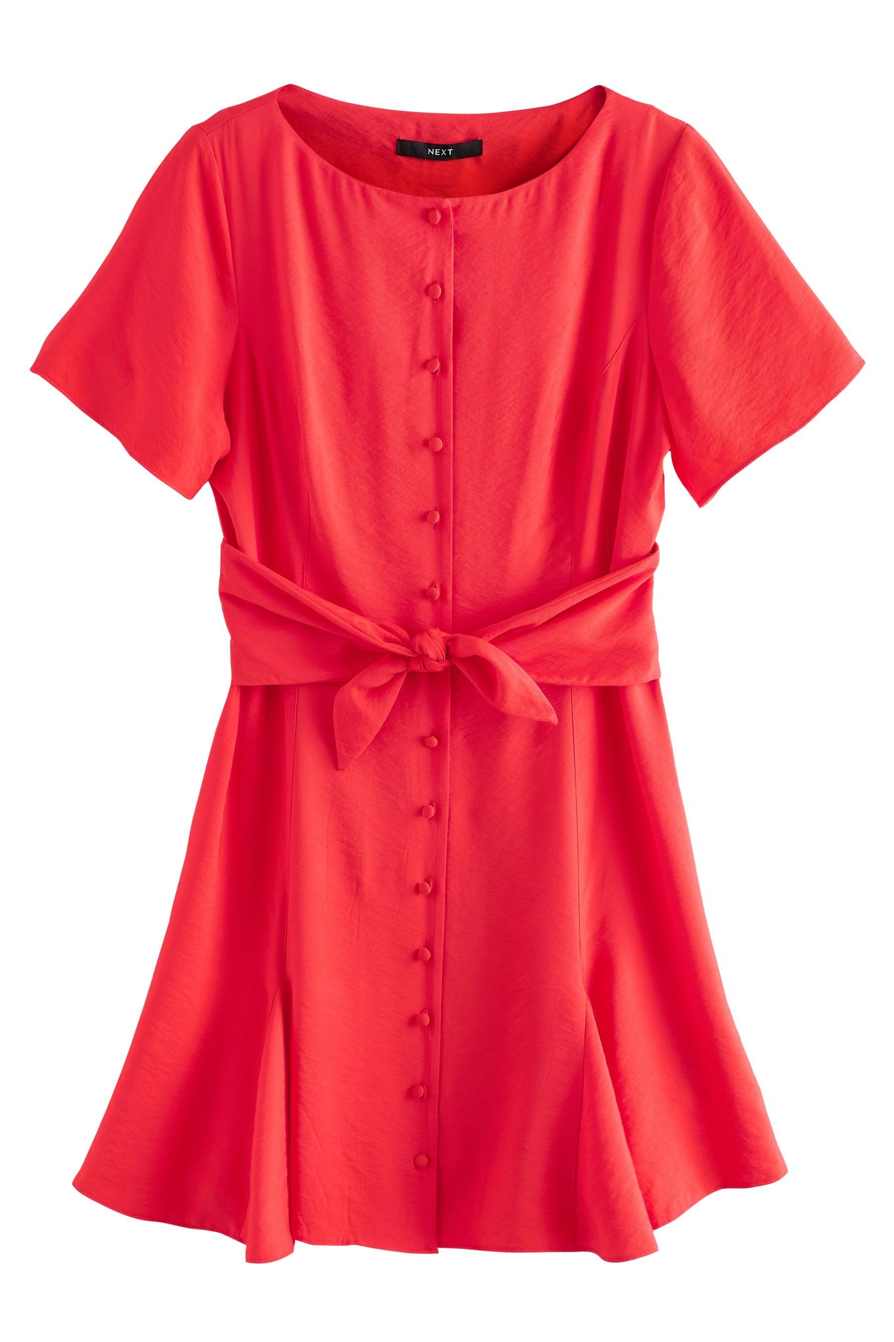 Minikleid Minikleid mit Bindegürtel