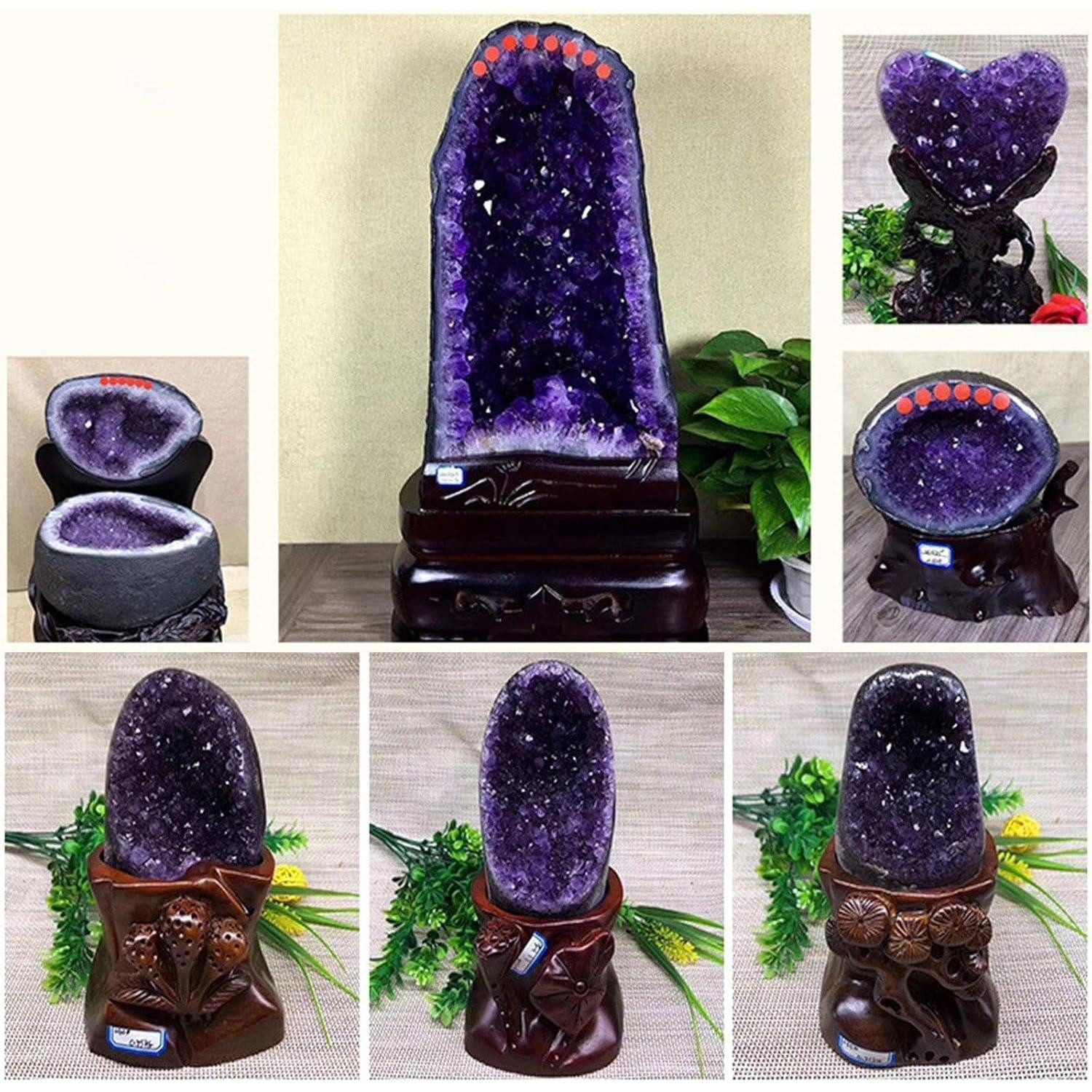LuxusKollektion Mineralstein Natürlicher Amethyst-Kristallcluster Uruguay-Geode 2,2 Pfund