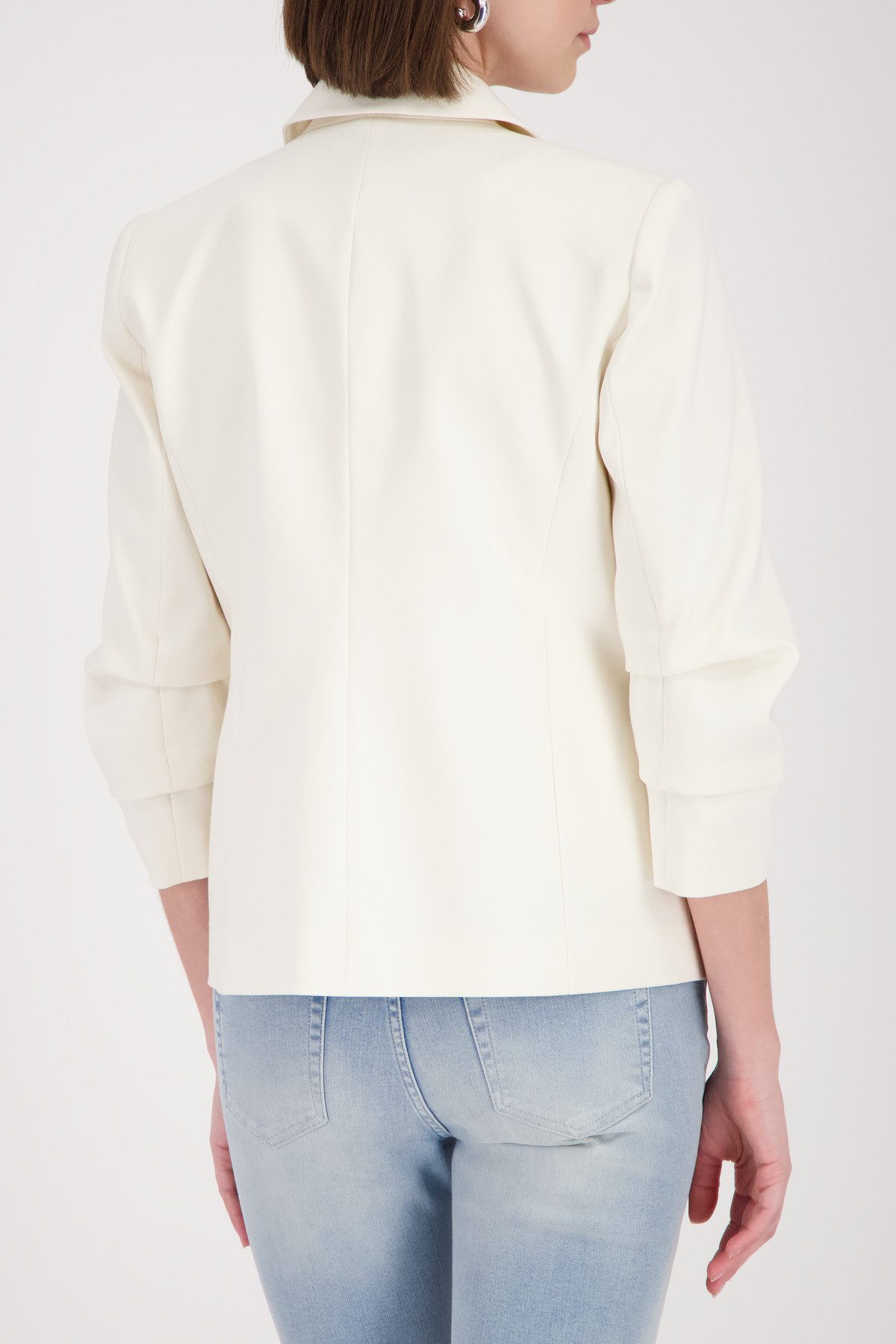 Monari Blouson Jacke Blazer Kräuselärmel Regular fit mit Raffungen an den Ärmeln