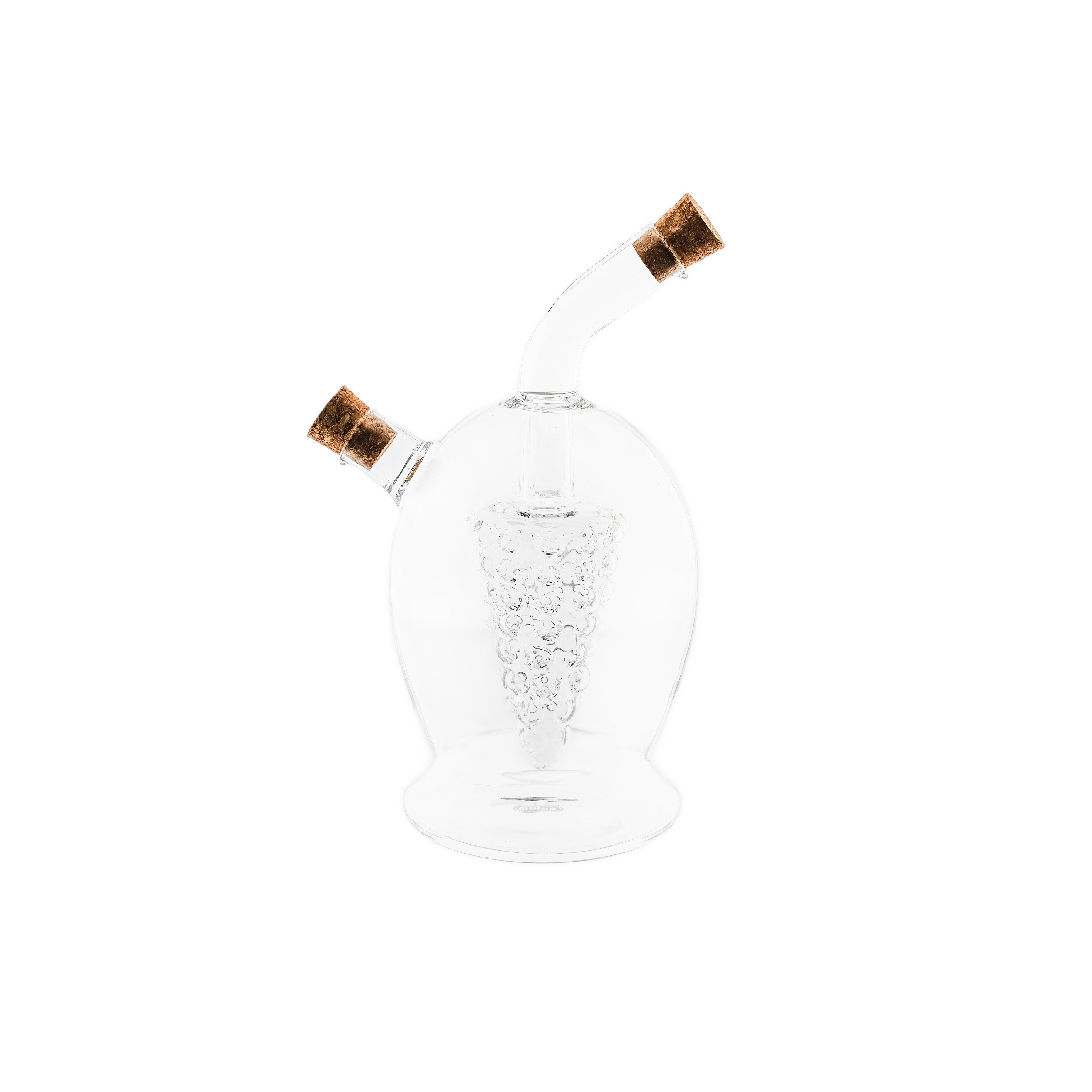 Mulex Ölspender Öl- & Essigspender aus Glas 2-in1 mit Kork, 360 ml + 50 ml, (1-tlg)