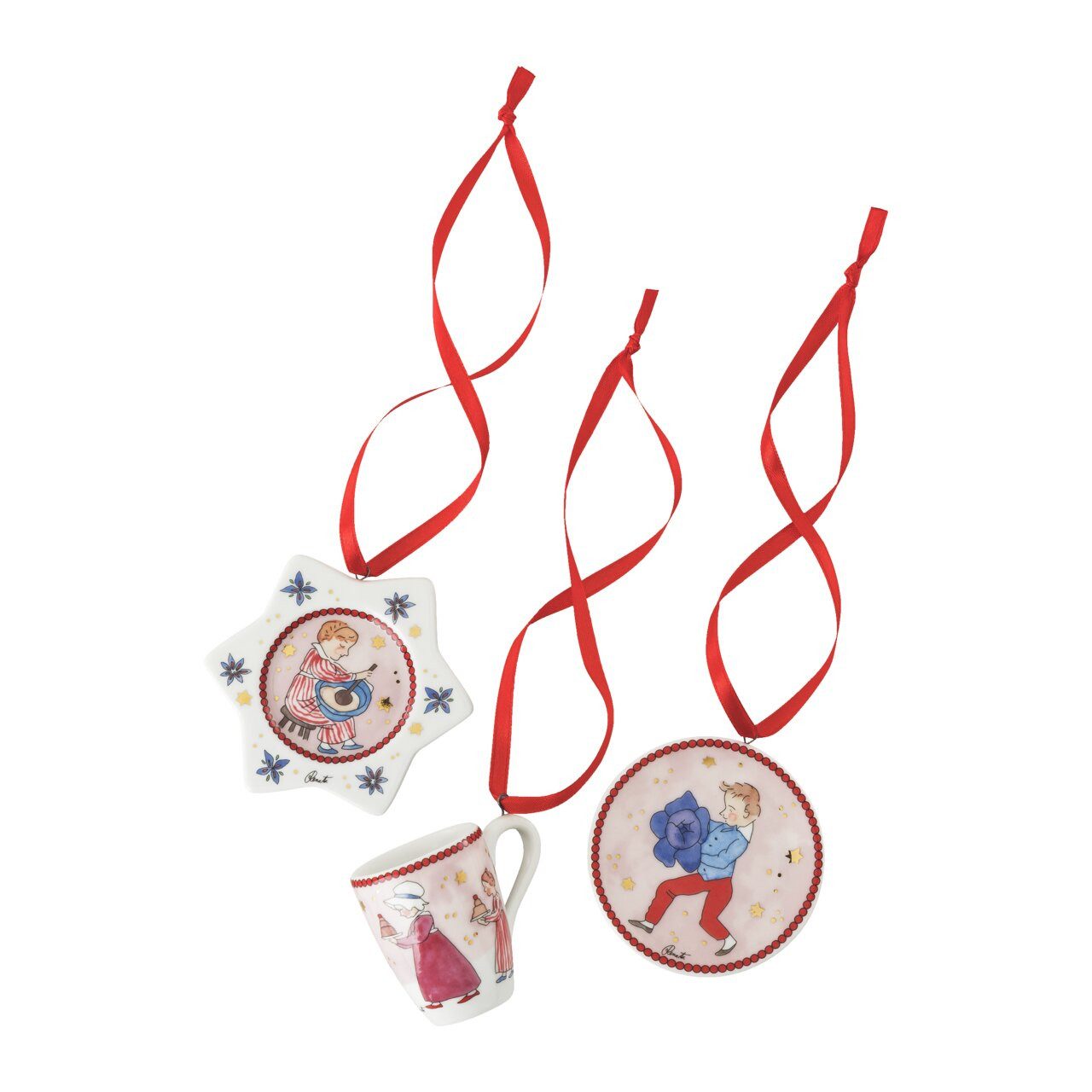 Hutschenreuther Christbaumschmuck Weihnachtsschmaus, Mini-Set 3-tlg. Becher, Hutschenreuther 2026