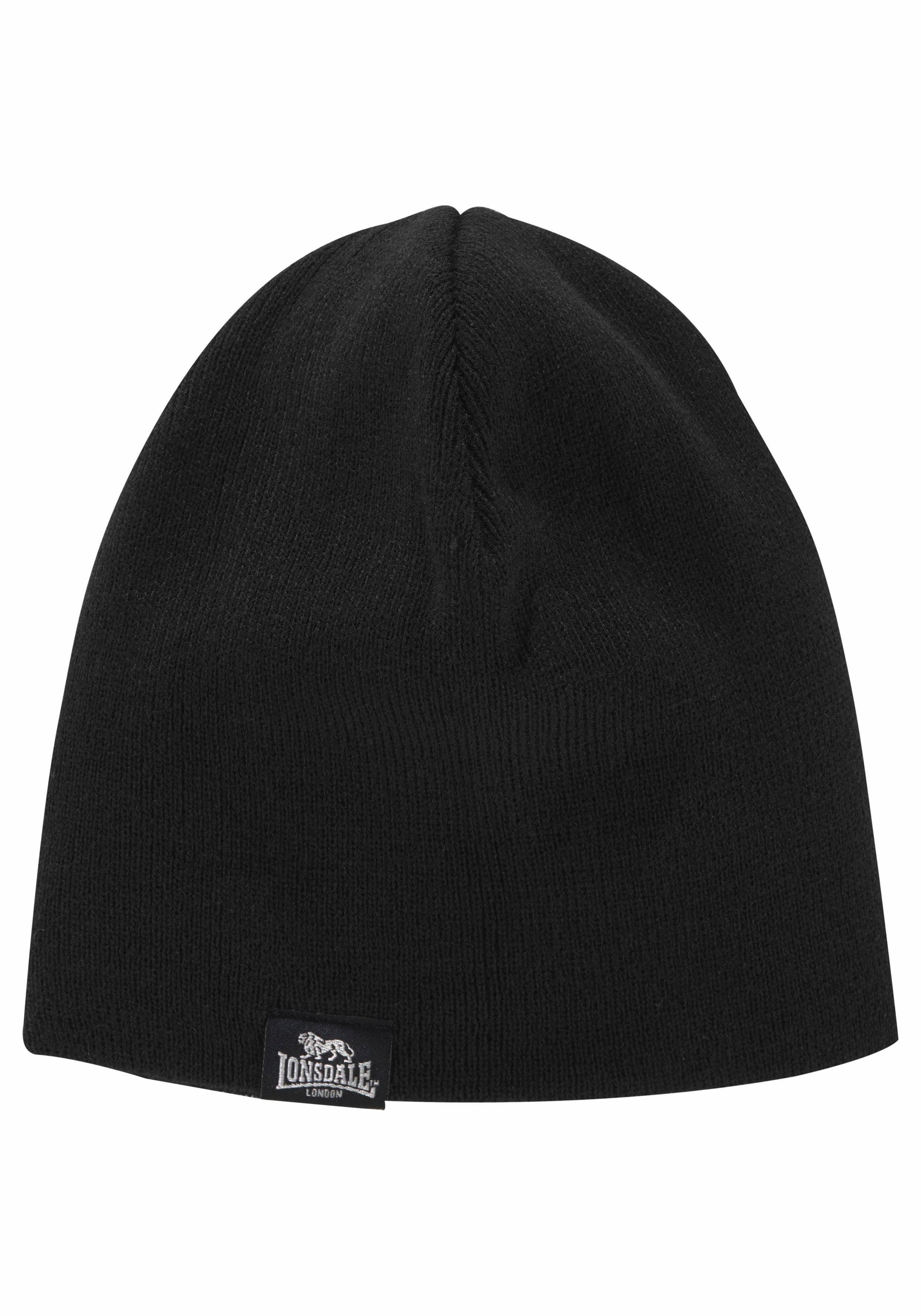 Lonsdale Strickmütze und Schal als Set LEAFIELD (Packung, 2-St., mit Schal) Set aus Schal undMütze