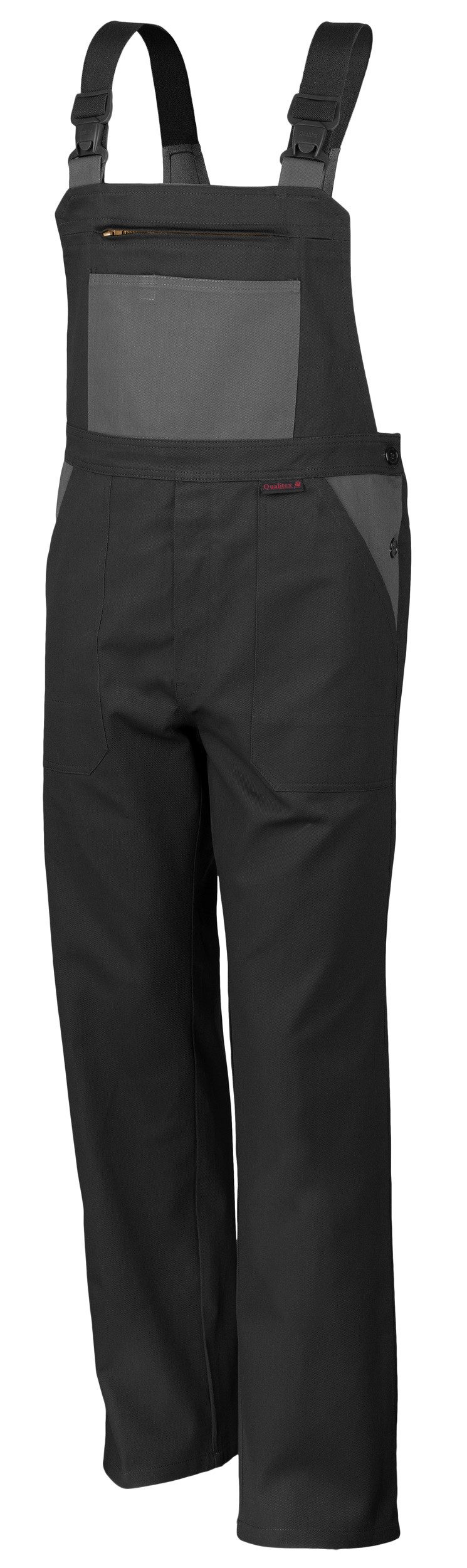 Qualitex Workwear Arbeitslatzhose classical Latzhose - pflegeleichter Blaumann aus reiner Baumwolle