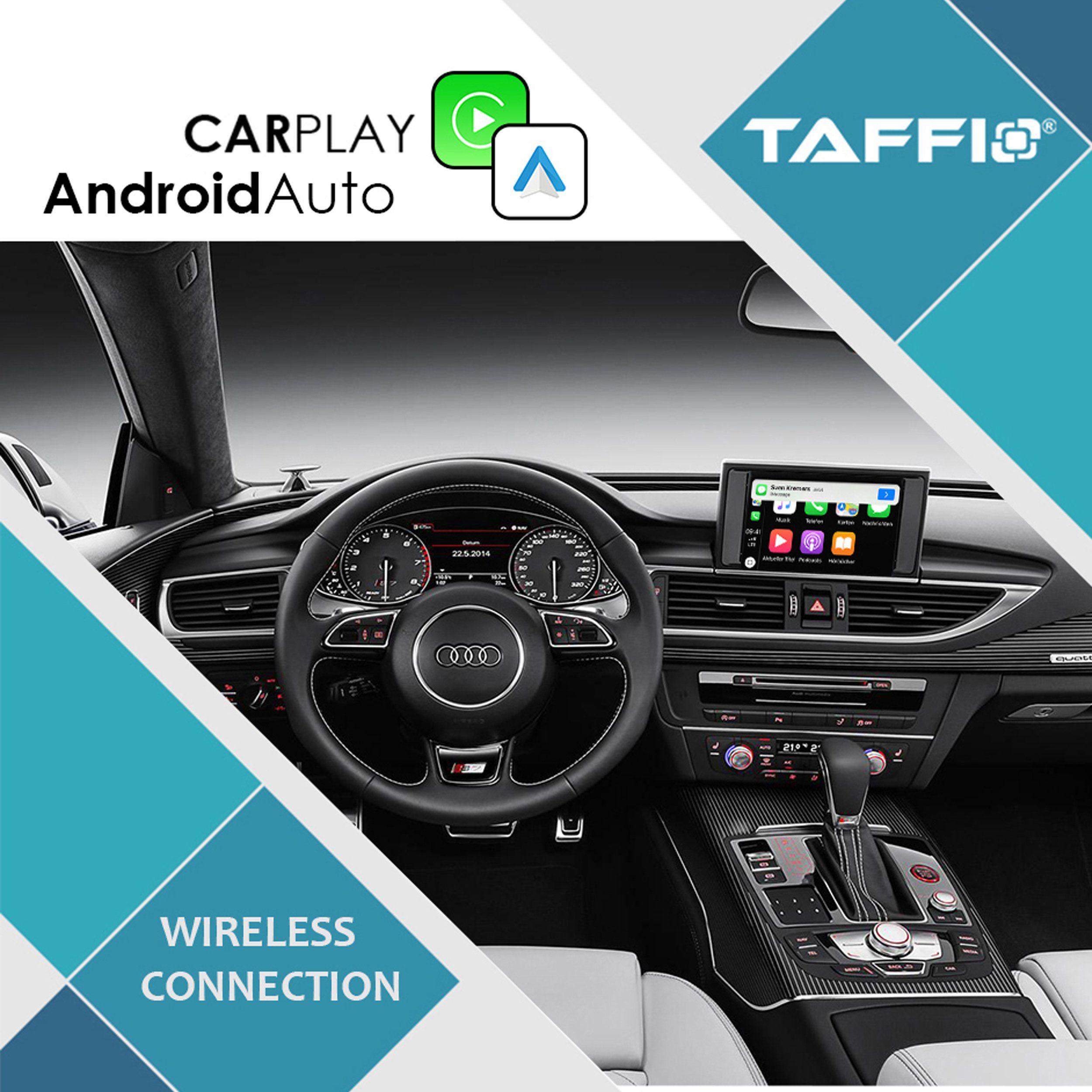 Für Audi A6 S6 A7 S7 C7 RMC Wireless Carplay AndroidAuto USB Interface KFZ-Adapter
