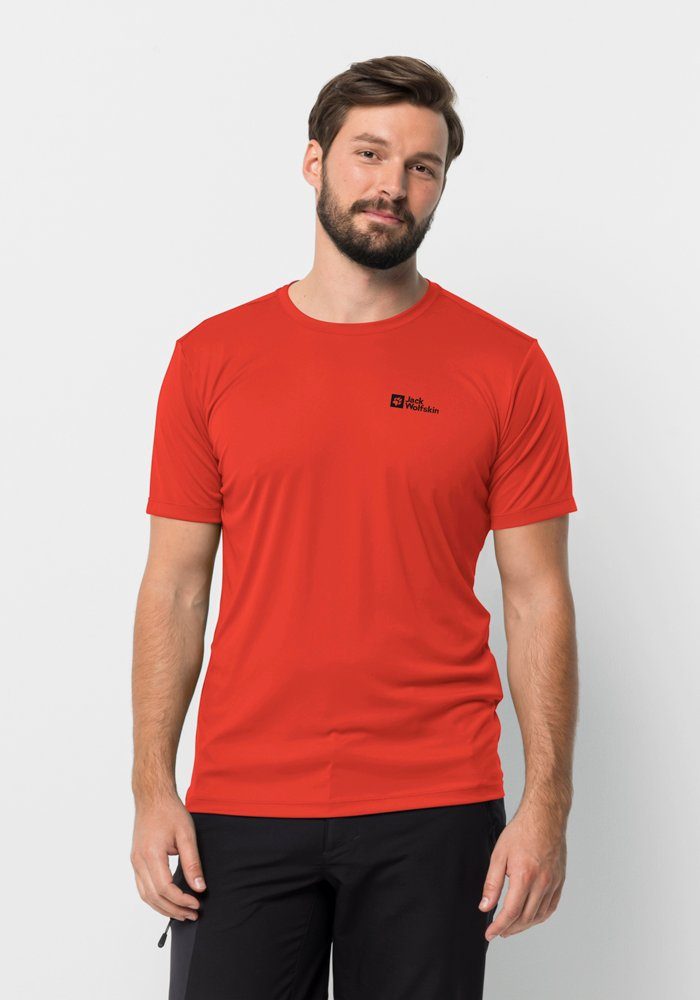 strong-red Wolfskin TECH T Jack M T-Shirt