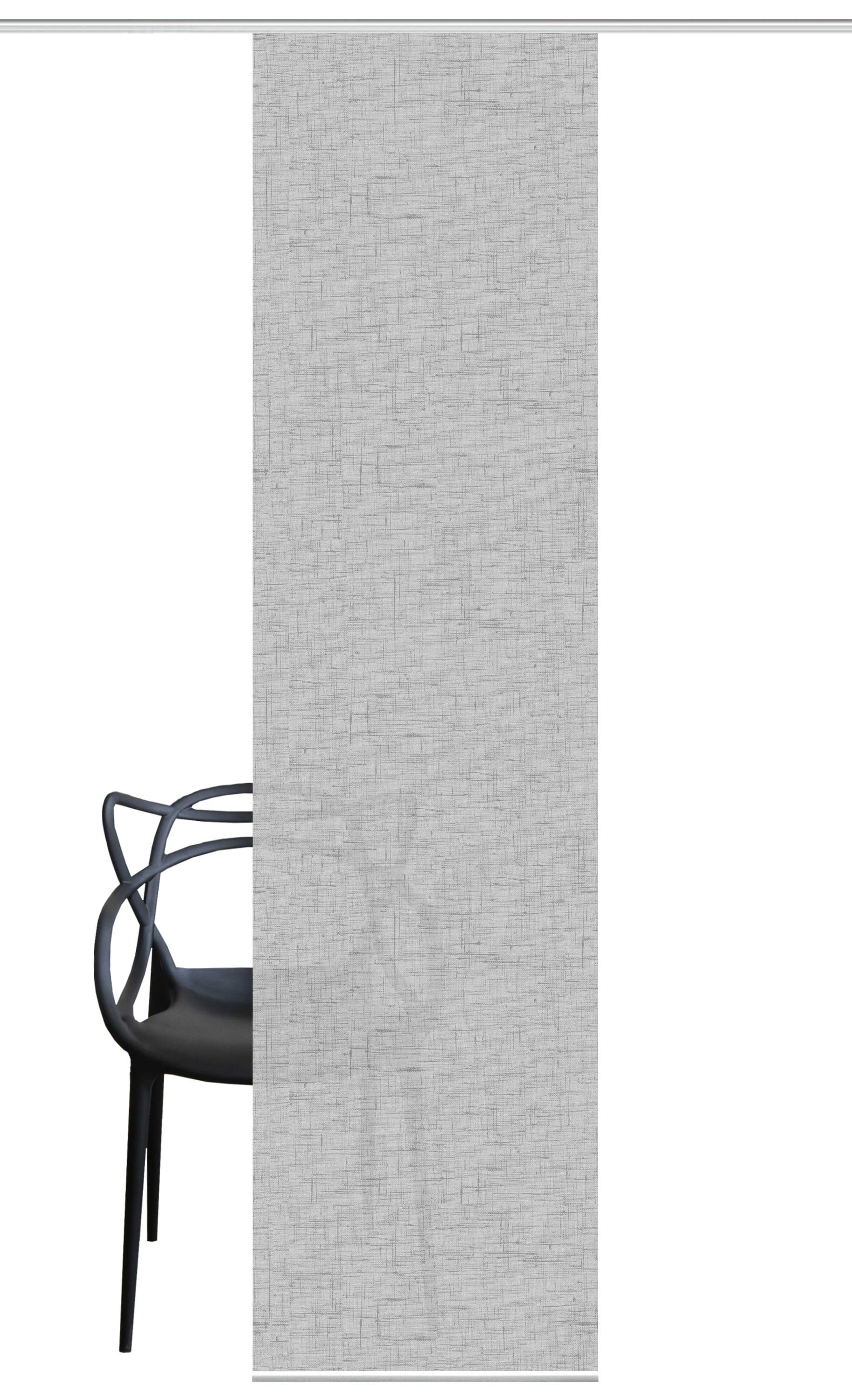 HOME WOHNIDEEN Schiebegardine Schiebegardine PIVE, Digitaldurck, Dekostoff, Seidenoptik 245x60 cm (1 St), Paneelwagen, halbtransparent, 100% Polyester