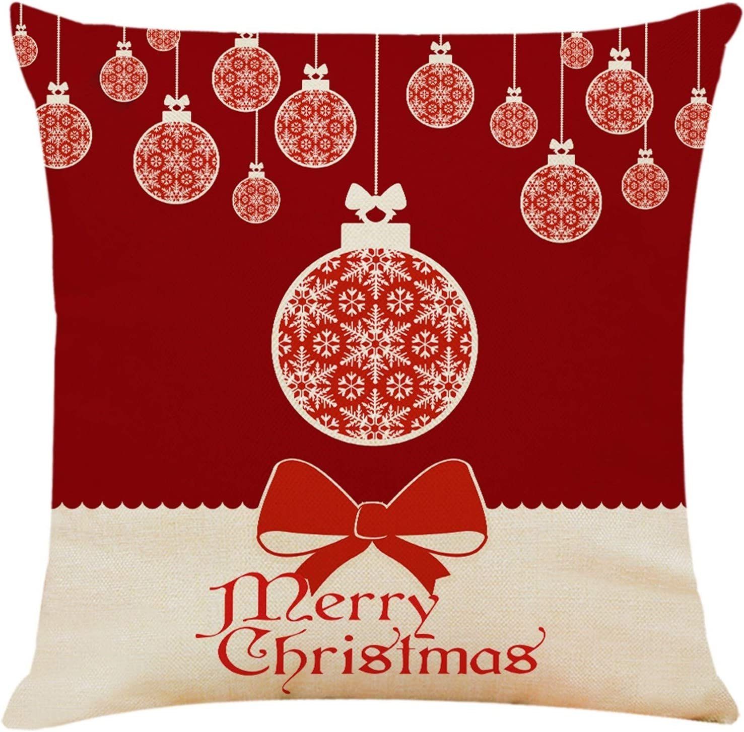 Jormftte Weihnachtskissen Kissen, Kissenbezüge Cover,dekorative