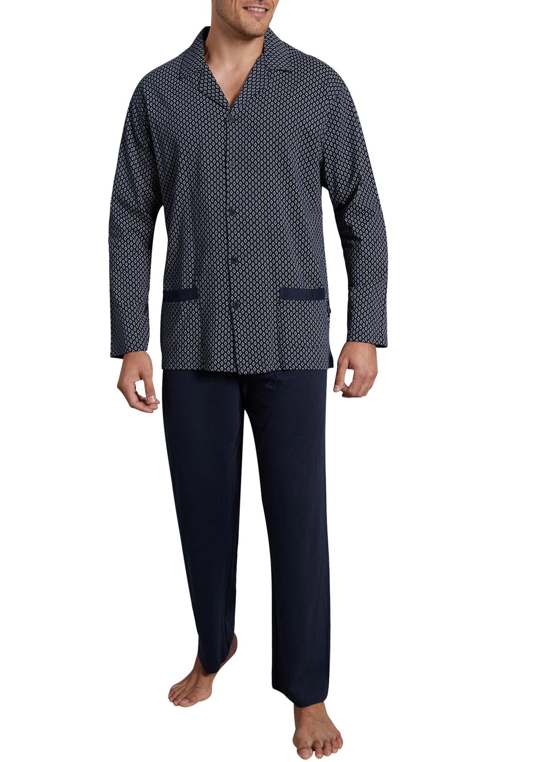 GÖTZBURG Pyjama Manhattan (2 tlg) Rautenmuster, günstig online kaufen