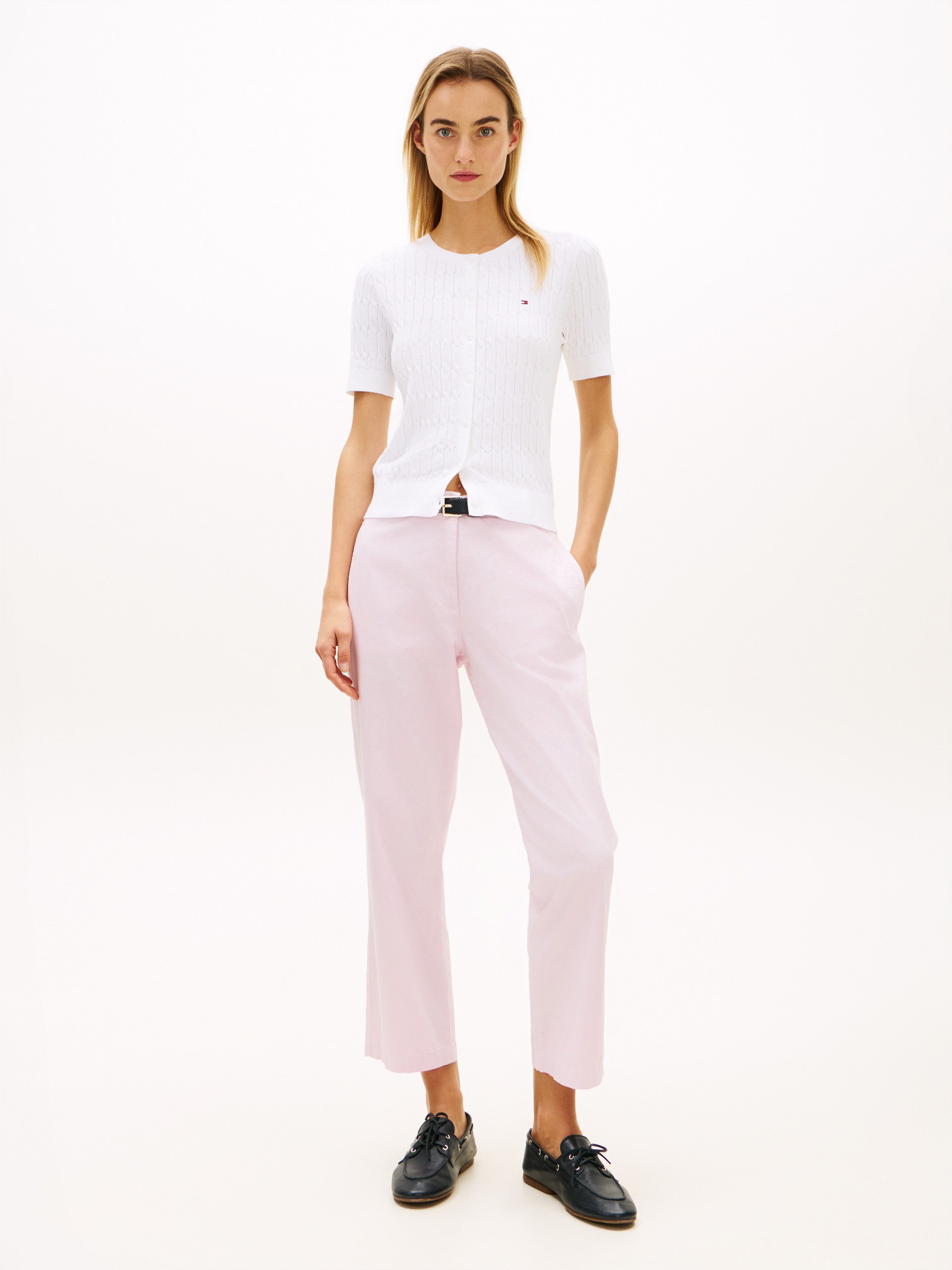 Tommy Hilfiger Chinohose CO GMD SLIM STRAIGHT CHINO mit mittlerer Leibhöhe