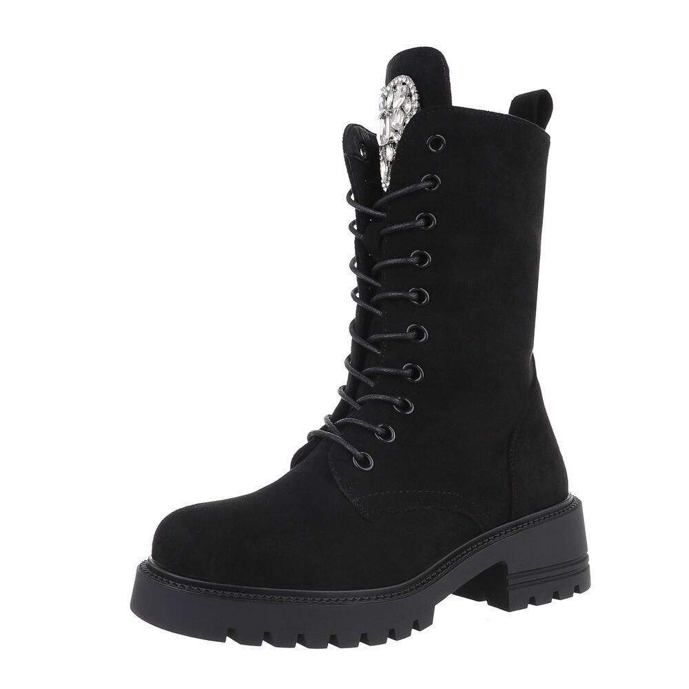 Ital-Design Damen Schnürschuhe Freizeit Schnürstiefelette (87214558) günstig online kaufen