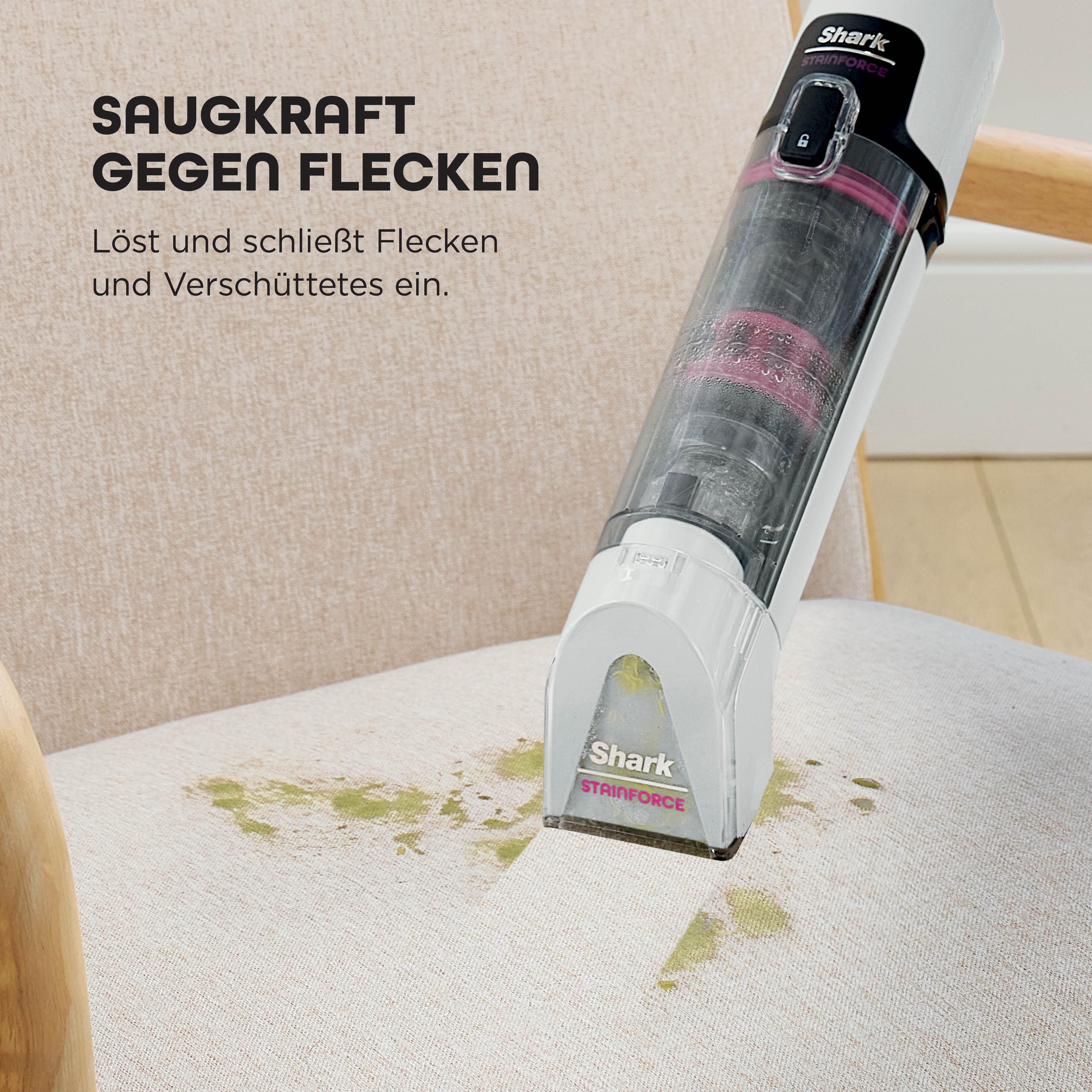 Shark Wasch-Sauger Shark StainForce kabelloses System zur Fleckenentfernung - HX100EUT, 100 W, beutellos