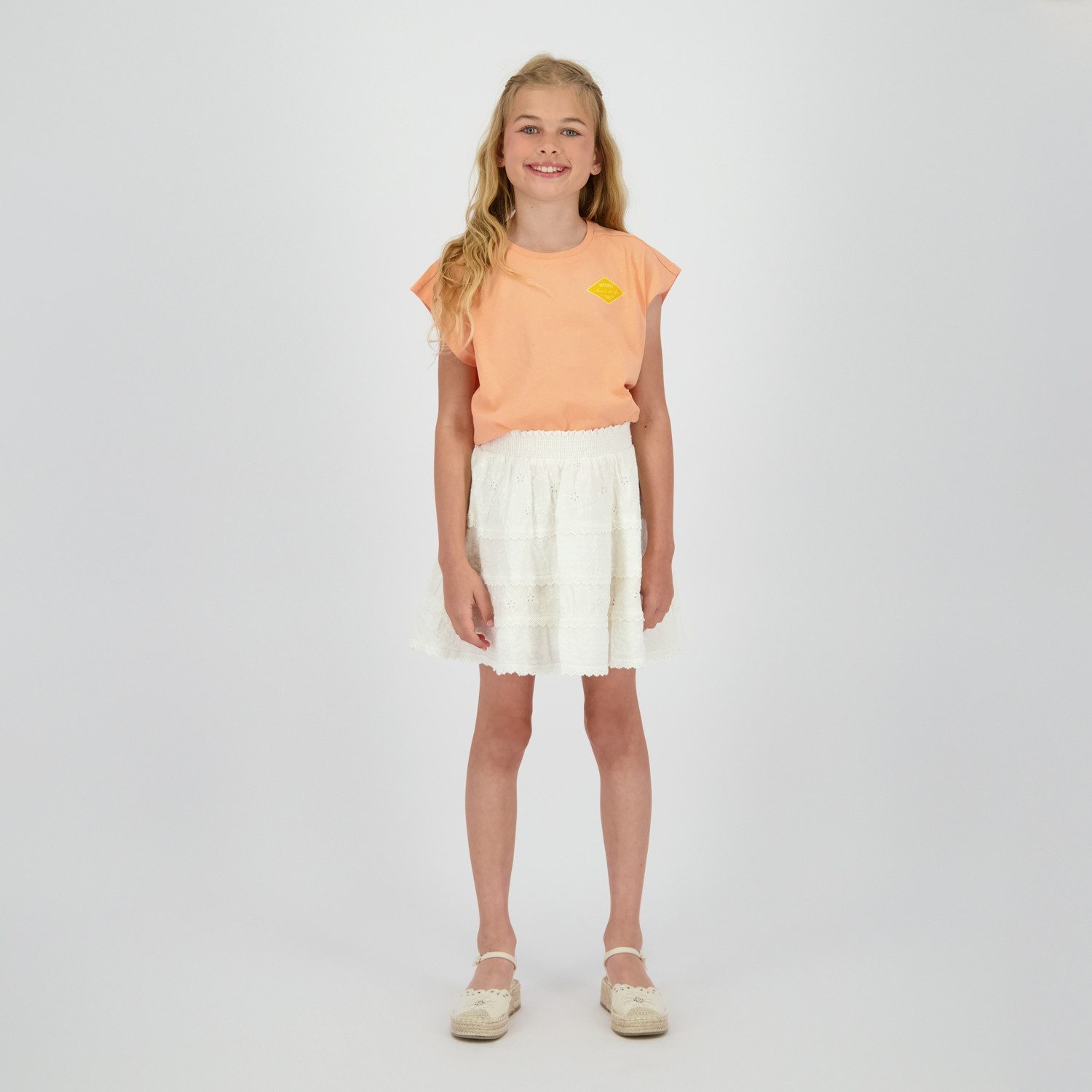 Vingino Rüschenrock mit Häkel-Details und Spitze