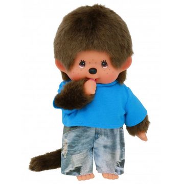 Monchhichi Plüschfigur Jeans Junge mit T-Shirt 20 cm Monchhichi Puppe Fashion