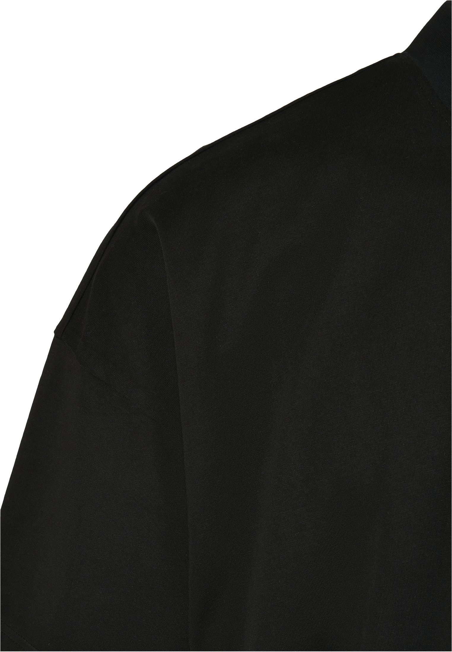 black Oversized T-Shirt URBAN Mock Herren (1-tlg) Tee Neck CLASSICS