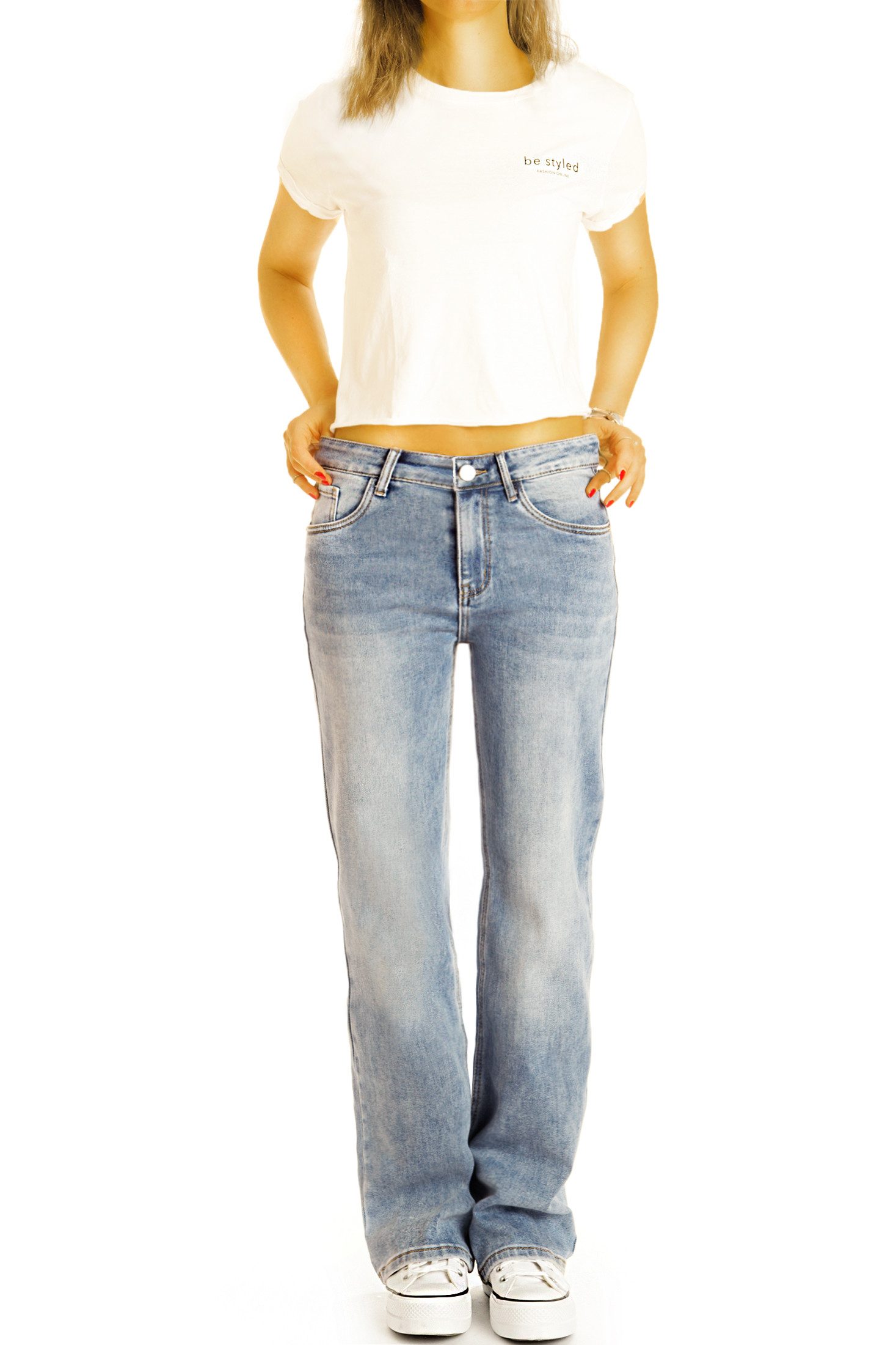 be styled Boyfriend-Jeans Jeanshose loose fit Hose Straight cut Jeans Boyfriend - Damen - j39k