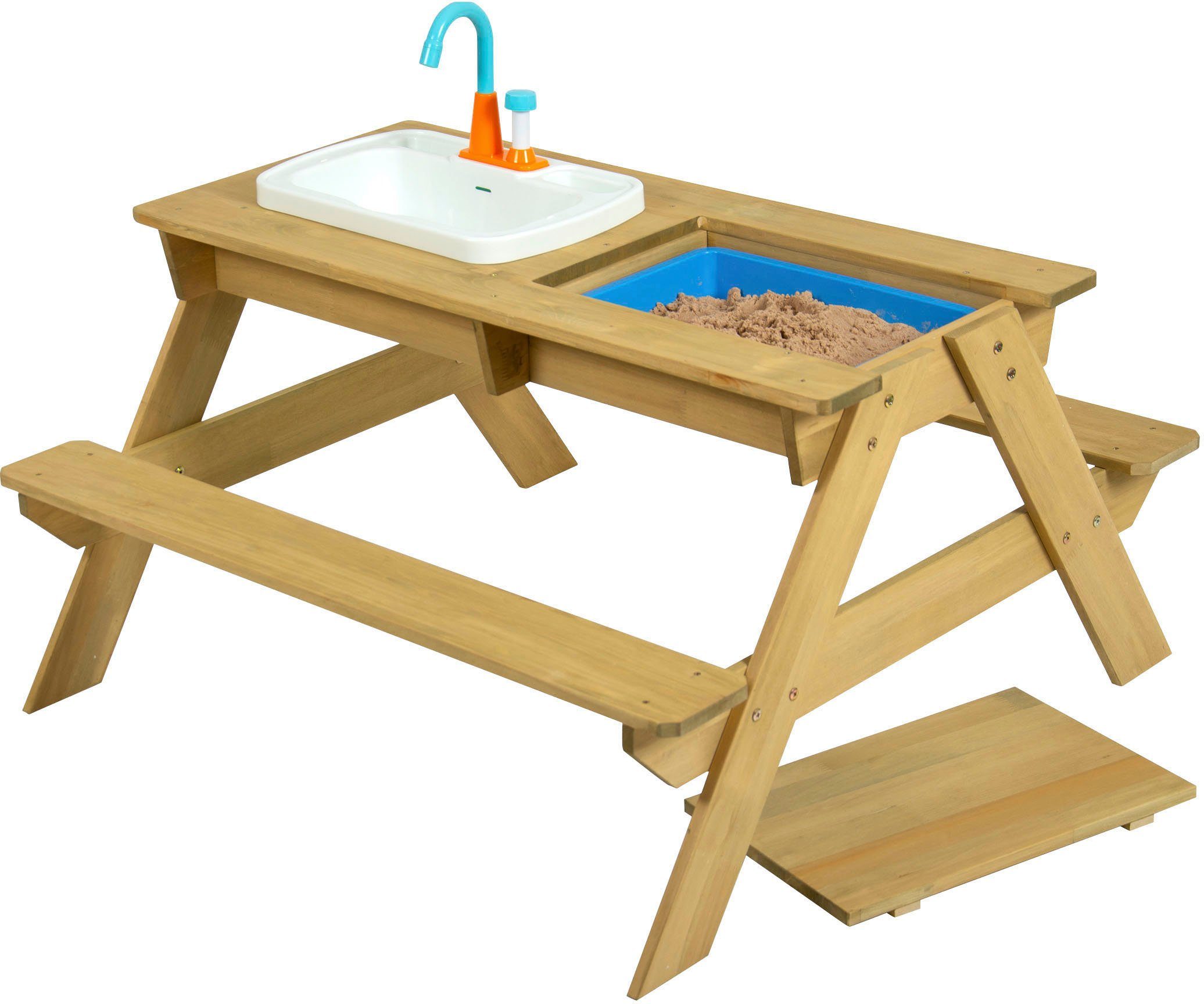 TP Toys Wasserspieltisch TP274U, BxLxH: 94x89x71 cm, Holz Picknick Tisch  mit Waschbecken