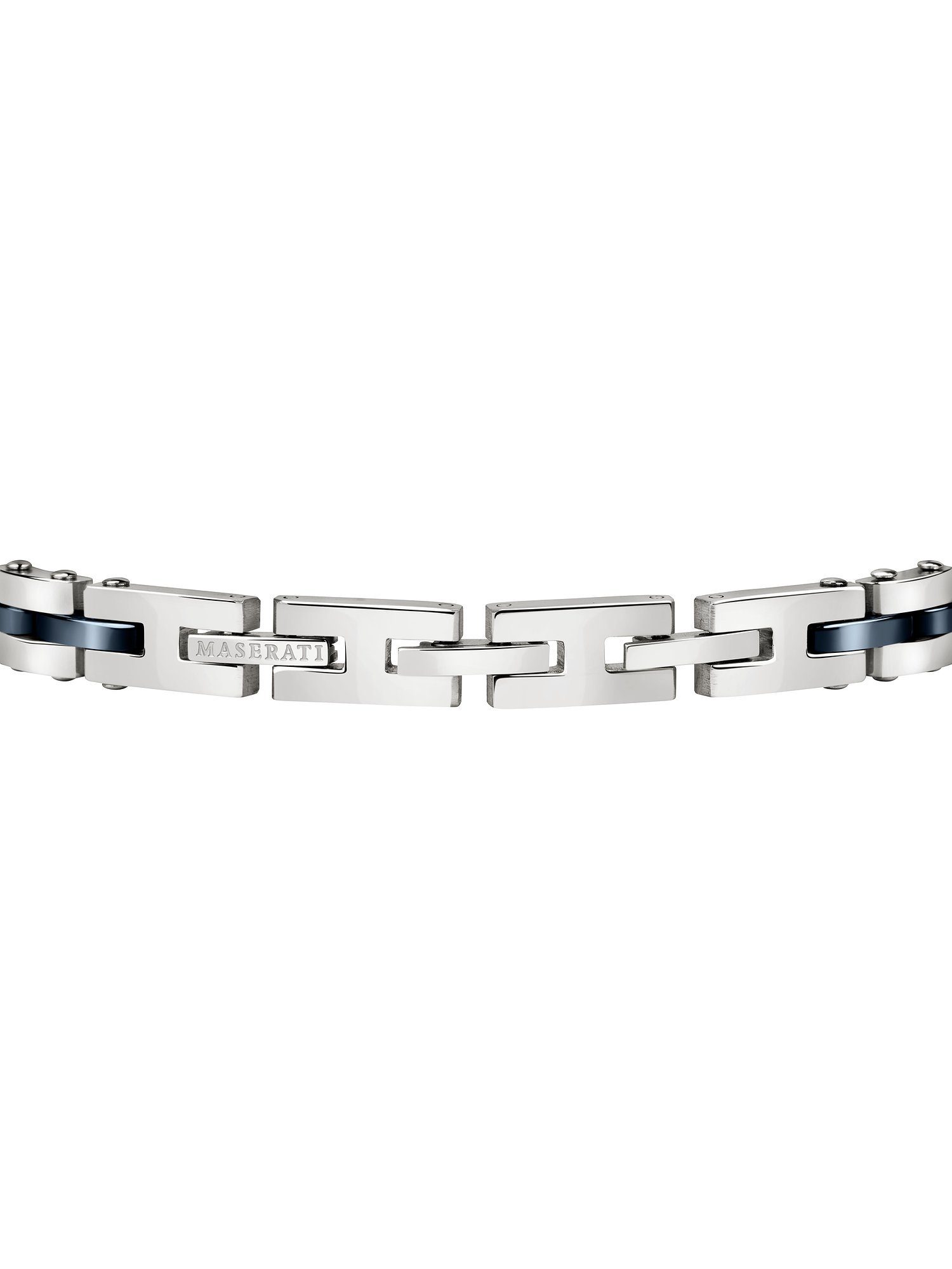 MASERATI Edelstahlarmband Maserati Herren-Armband Edelstahl, Keramik