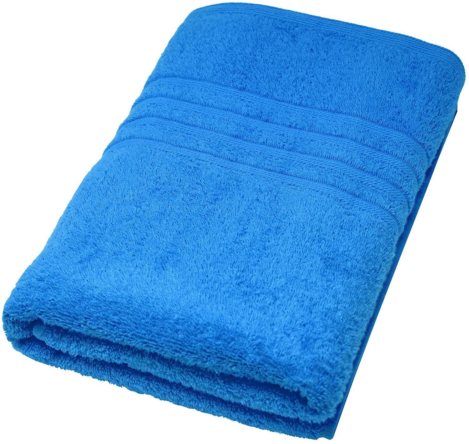 (1-St), Opa, Reserviert cm Lashuma Capri Blau Badehandtuch Großes Bestickt, für Frottee 70x140 Duschtuch Handtuch