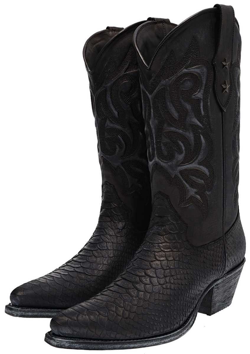 Mayura Boots ALABAMA Schwarz Cowboystiefel Rahmengenähter günstig online kaufen