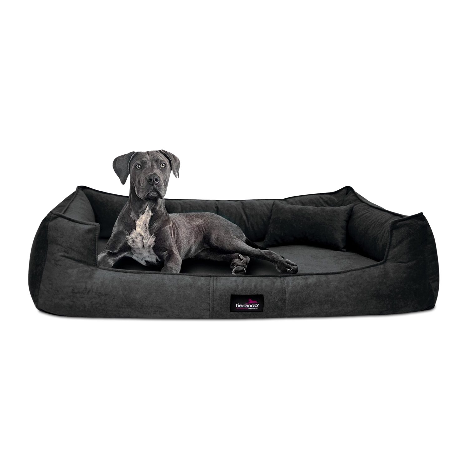 Tierbett Orthopädisches Hundebett BRUCE VELOURS Waschbar Große Hunde