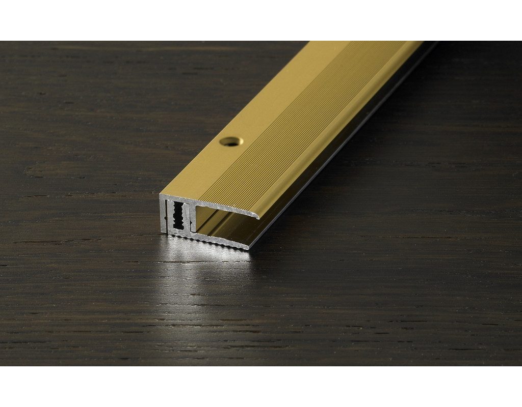 PRO Line Abschlussprofil Abschlussprofil PROVARIO Universal Aluminium eloxiert Champagne