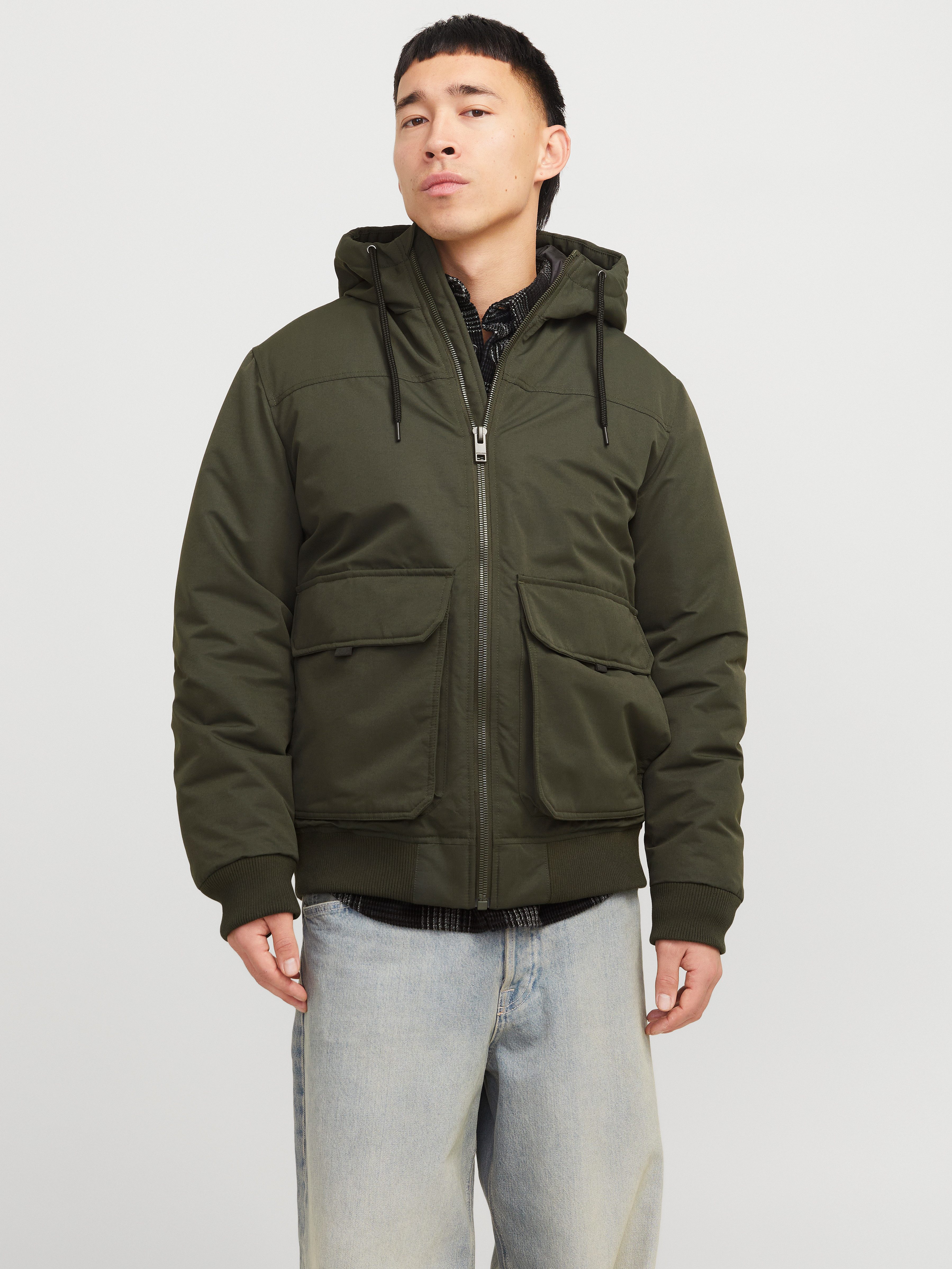 Jack & Jones Bomberjacke JJCONSTRUCT BOMBER mit glänzender Oberfläche günstig online kaufen
