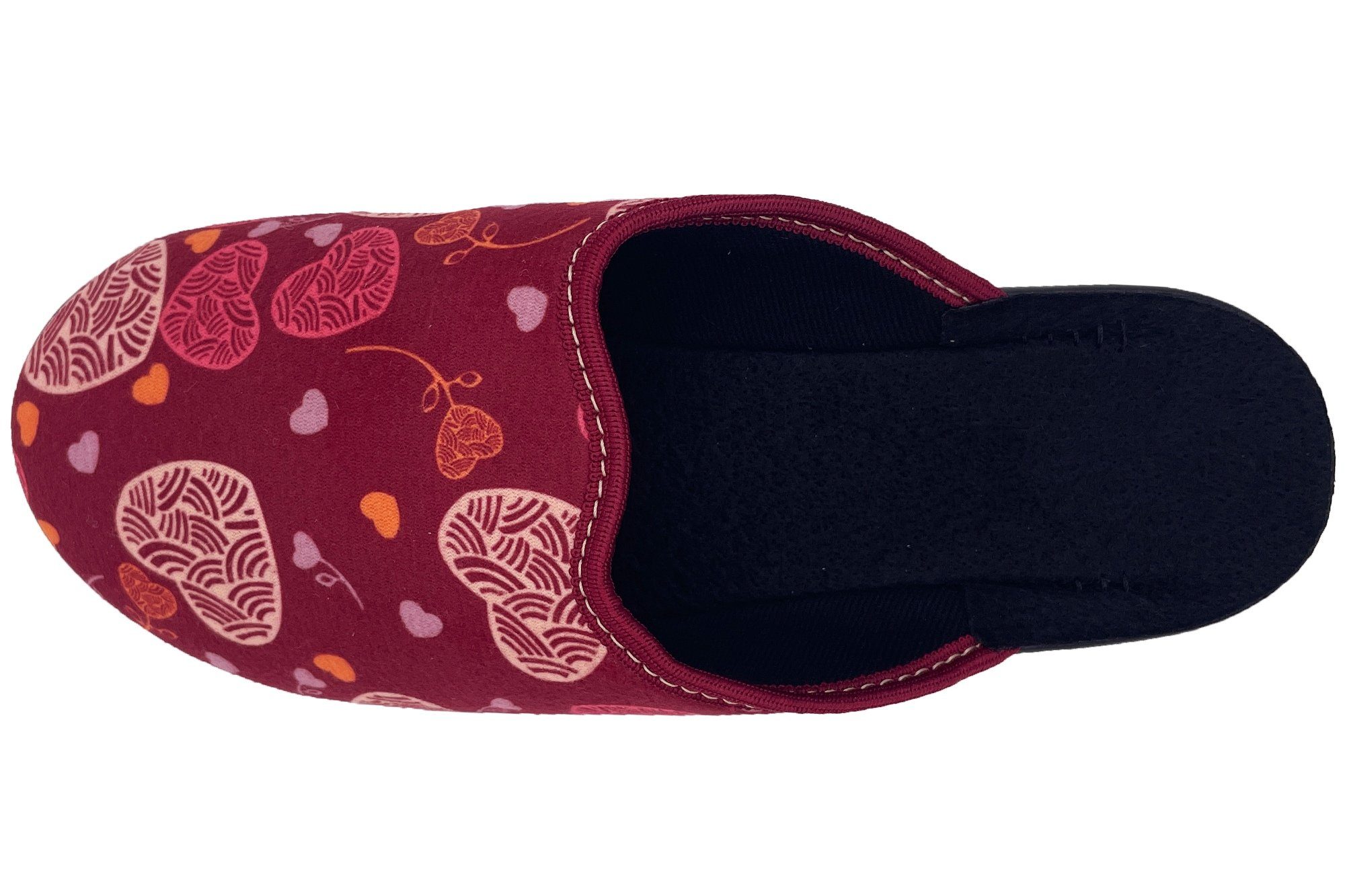 PADERO Damen Pantolette Hausschuh für breite Füße