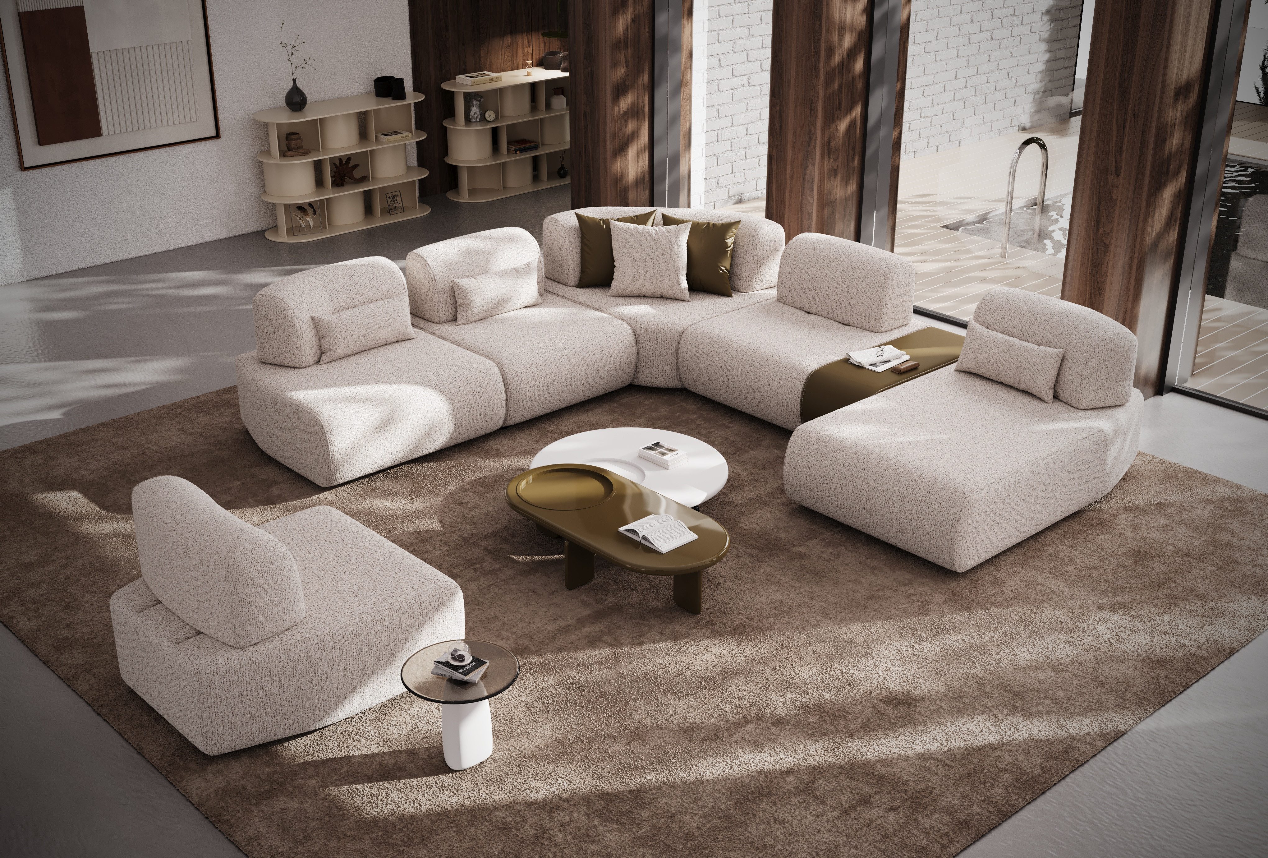 JulietHome Ecksofa New Tudor, Set, Verstellbare Rückenlehnen