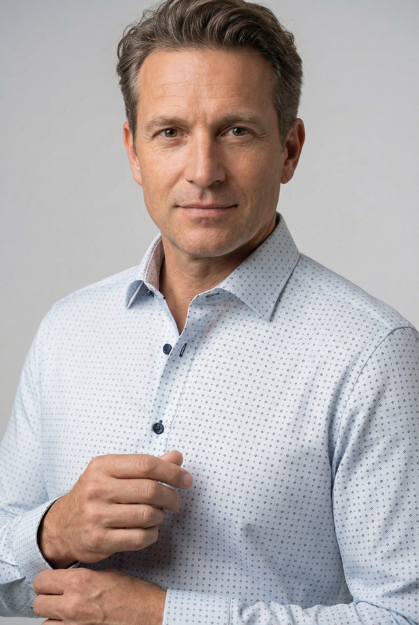 OLYMP Langarmhemd Luxor Businesshemd, comfort fit, Under-Button-down-Kragen