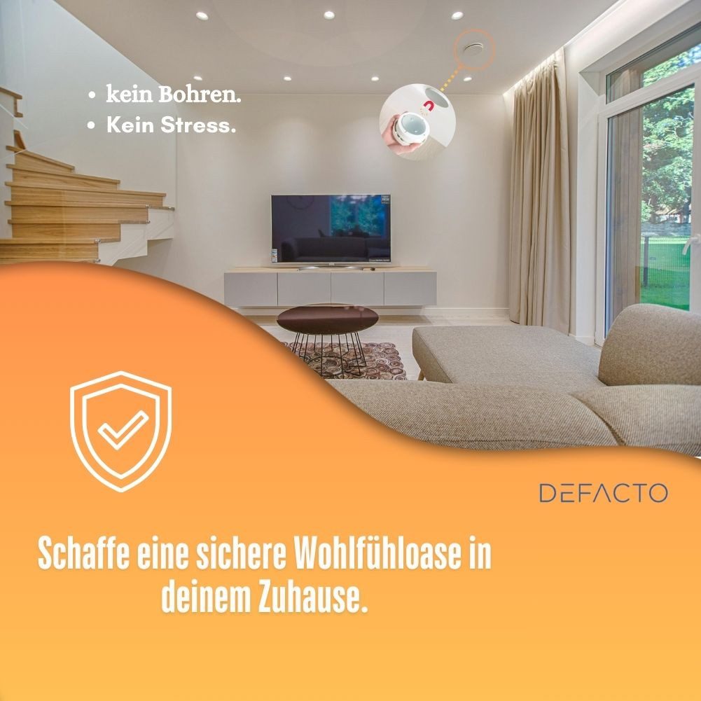 Defactoshop Magnethalter Magnetbefestigung Magnethalterung Magnetpad für Rauchmelder (20-St), Zur Befestigung Ihres Rauchmelders ohne Bohren oder Schrauben – Bild 5 von 5