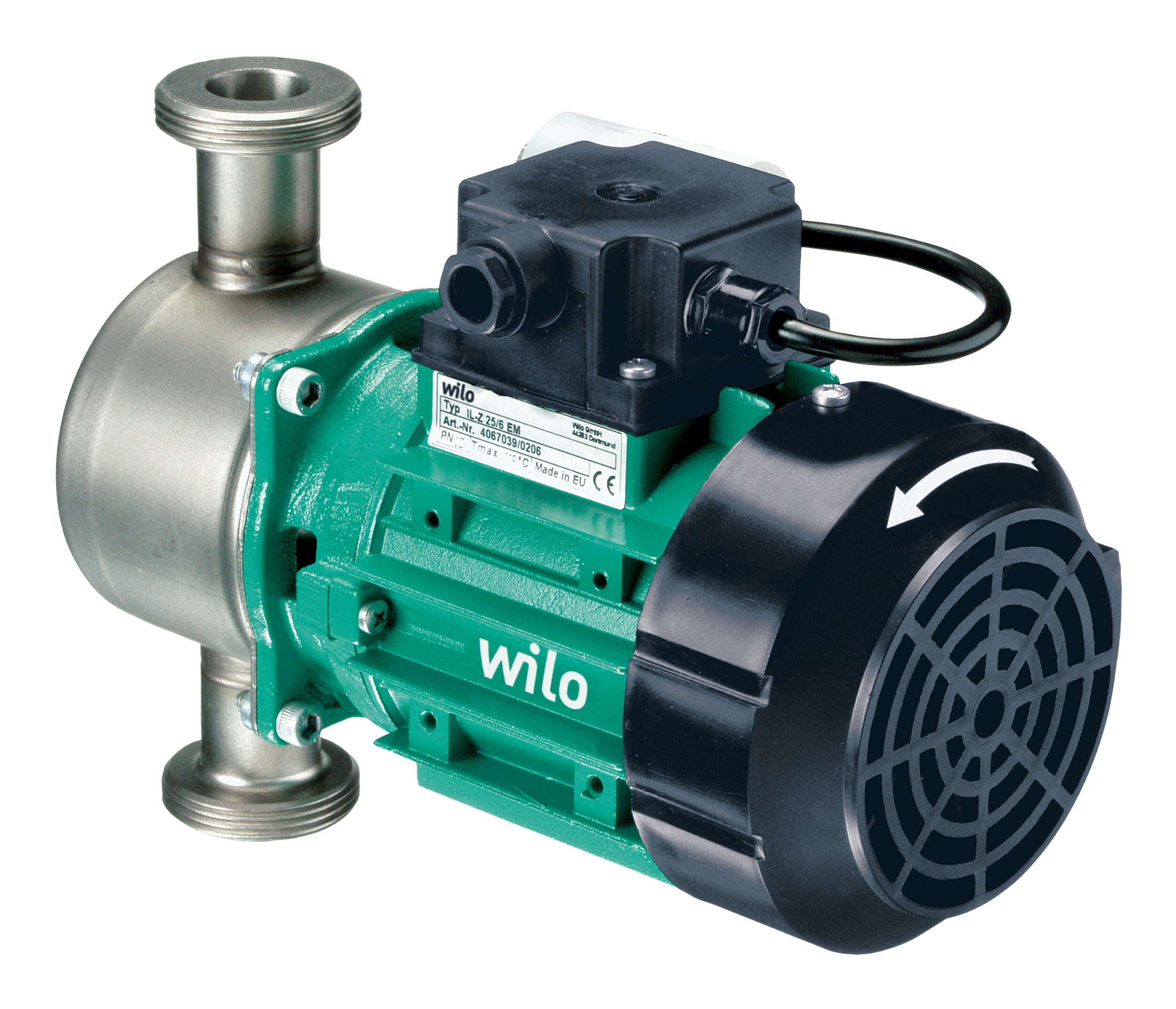 Wilo Umwälzpumpe, Trockenläufer VeroLine-IP-Z 25/2, 230 V, 50 Hz, 230 V, 50 Hz, 10 bar