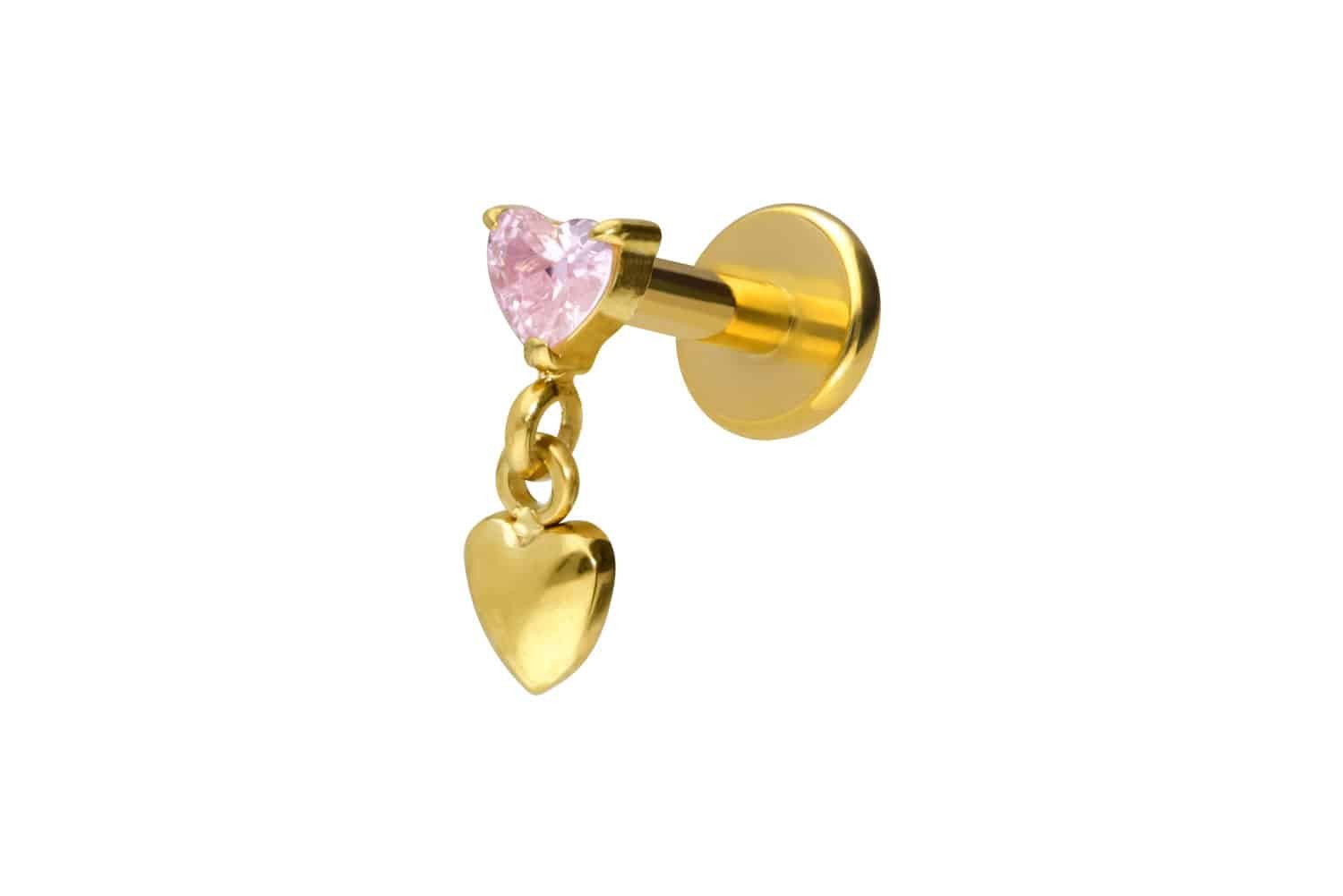 Goldfarben-Kristall: Rosa