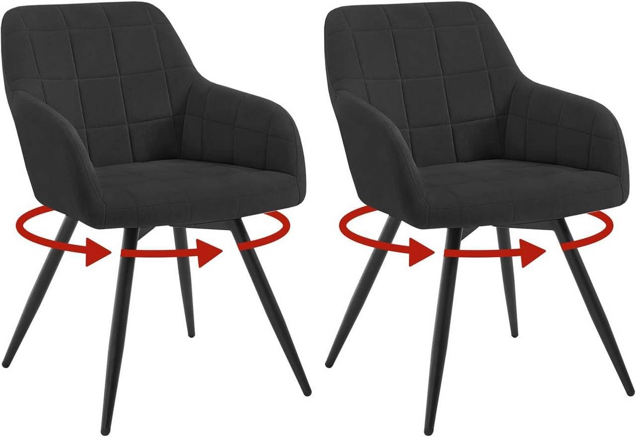 Woltu Esszimmerstuhl (2 St), gepolsterter ergonomischer, mit Metallbeinen günstig online kaufen