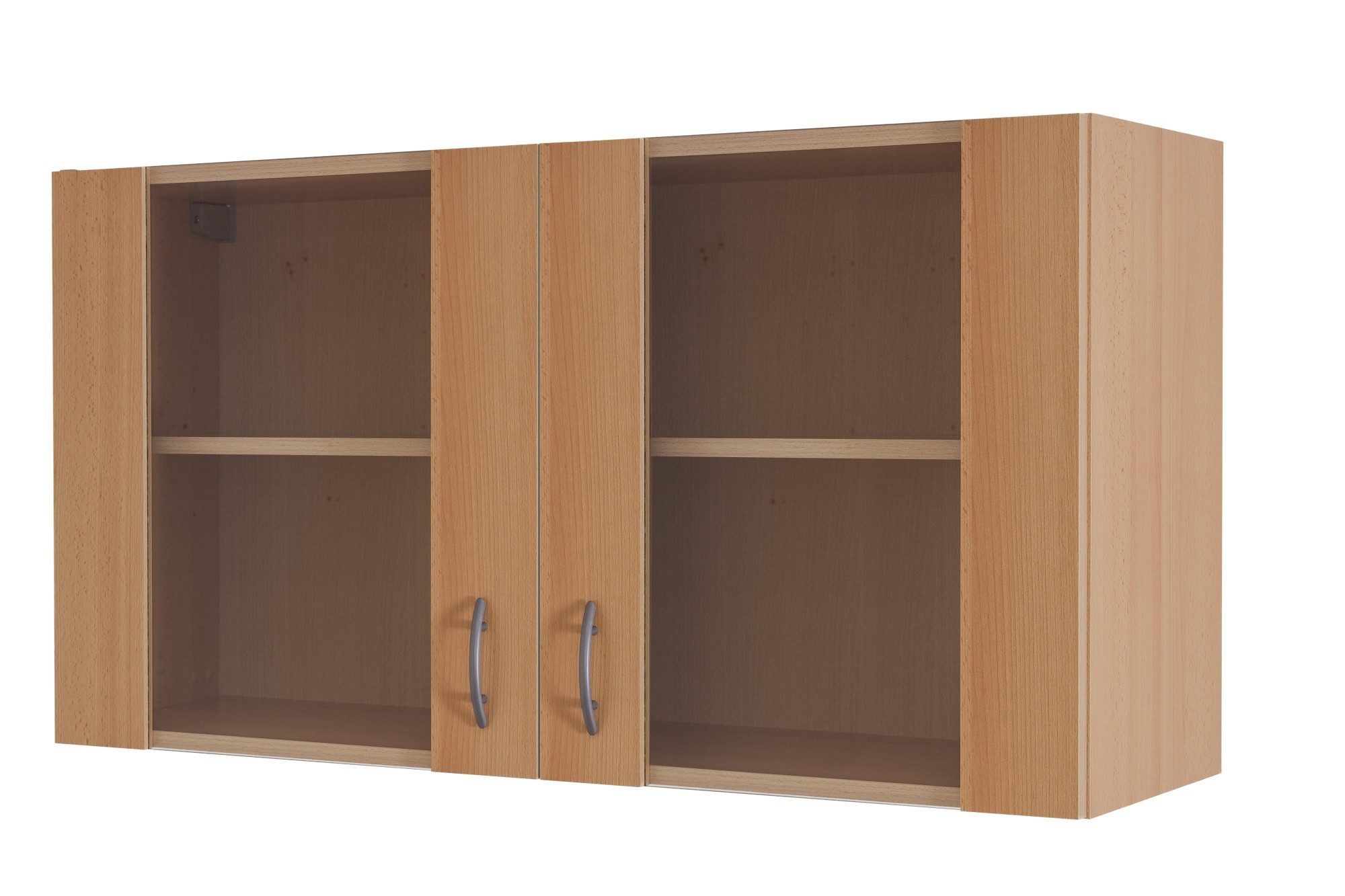 Flex-Well Glashängeschrank Glashängeschrank Küche - 100 cm breit - Buche – Namu