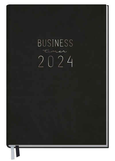 Häfft Buchkalender Häfft-Business-Timer 23/24 18 Monate [Schwarz] Buchkalender